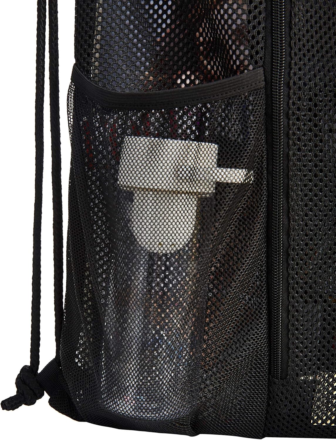 Heavy Duty Mesh Drawstring bag for Soccer Ball，Beach Toys -Drawstring Backpack Sports Gym Bag - Image 4