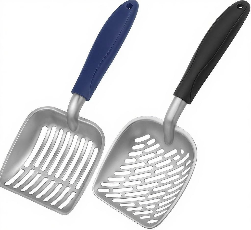 Dual Size Cat Litter Scooper Combo Set for Easy Cleanup - Image 1