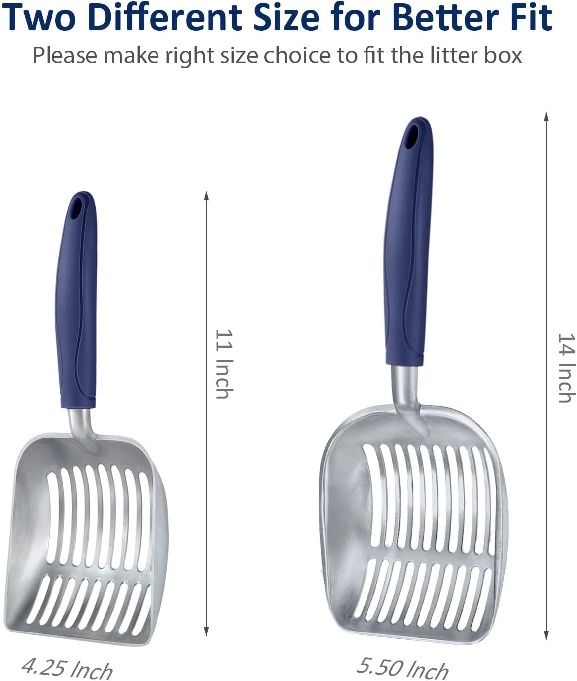 Dual Size Cat Litter Scooper Combo Set for Easy Cleanup - Image 4