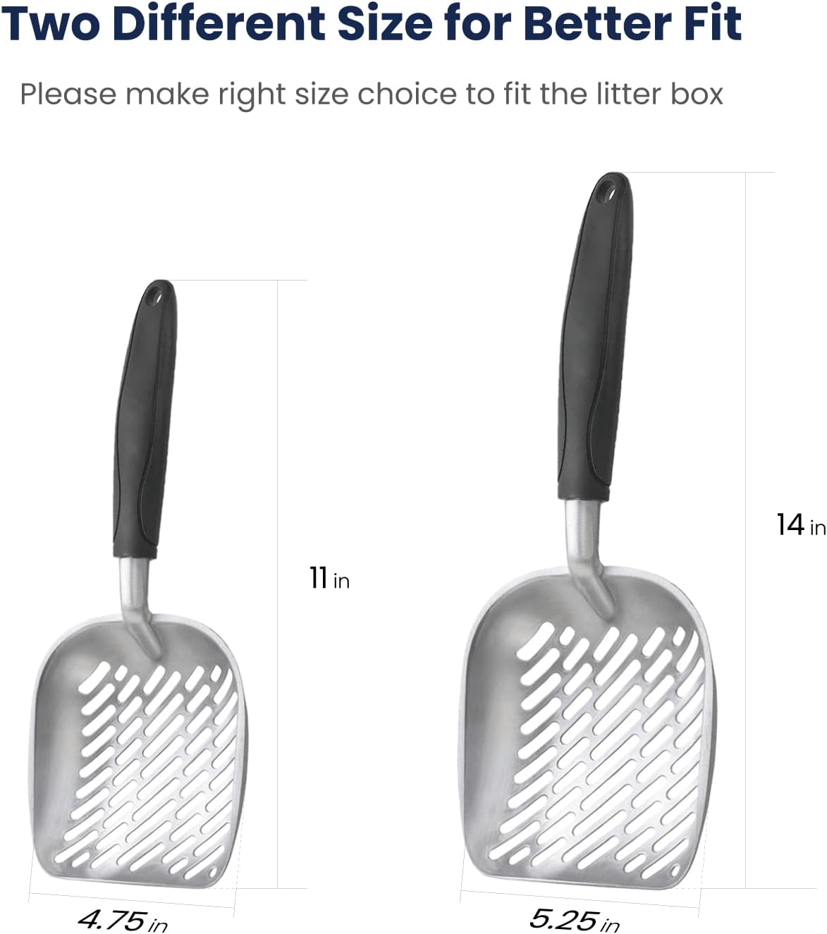 Dual Size Cat Litter Scooper Combo Set for Easy Cleanup - Image 7