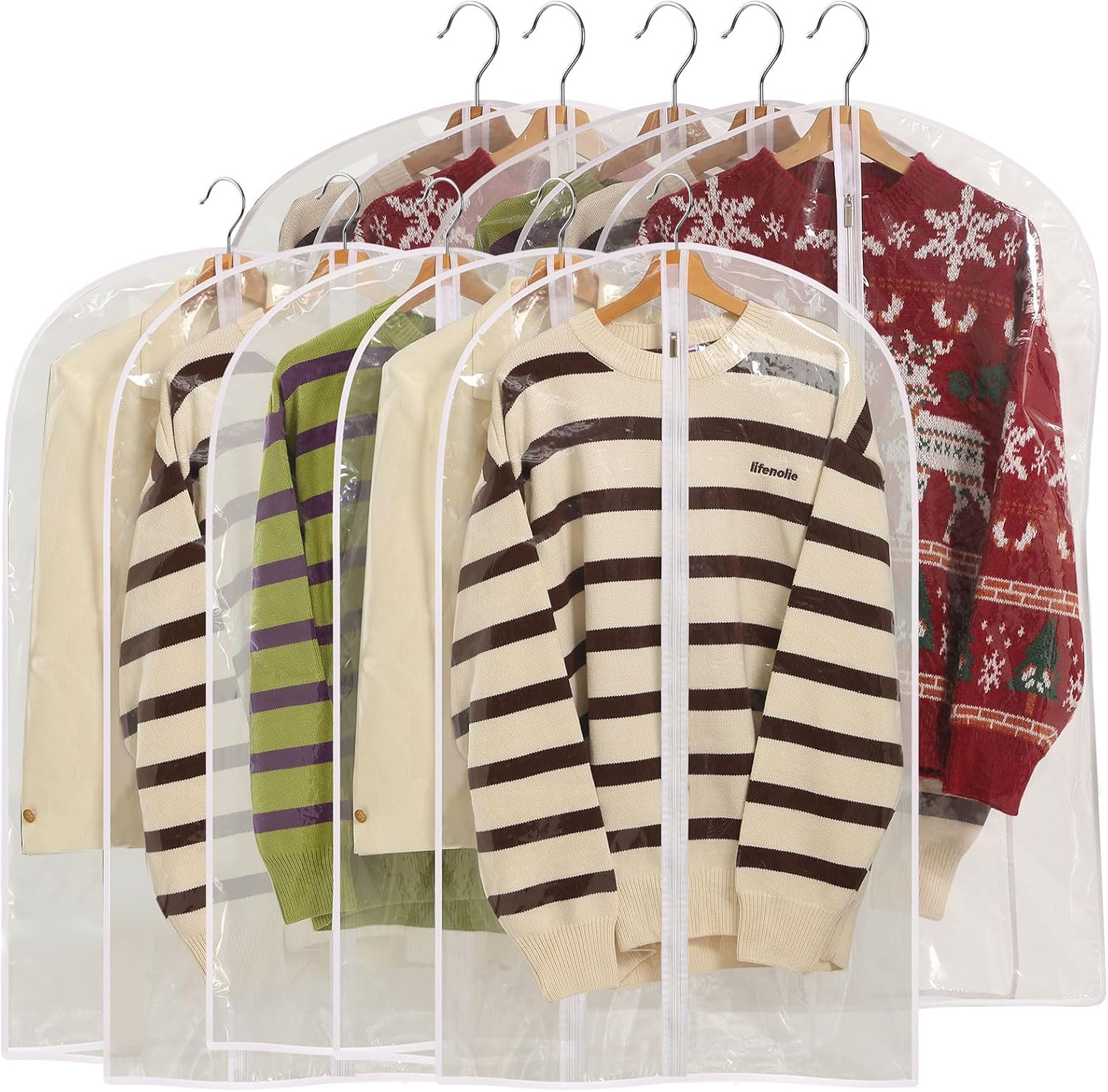 All Clear Garment Bags for Hanging Clothes, 40