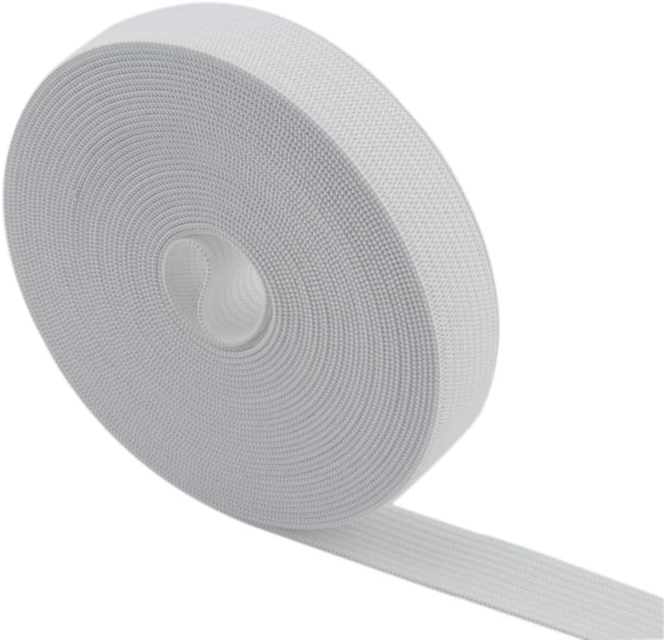 3/5 Inch by 43 Yard White Sewing Elastic Band Spool Heavy Stretch High Elasticity Knit Elastic Band - Image 2