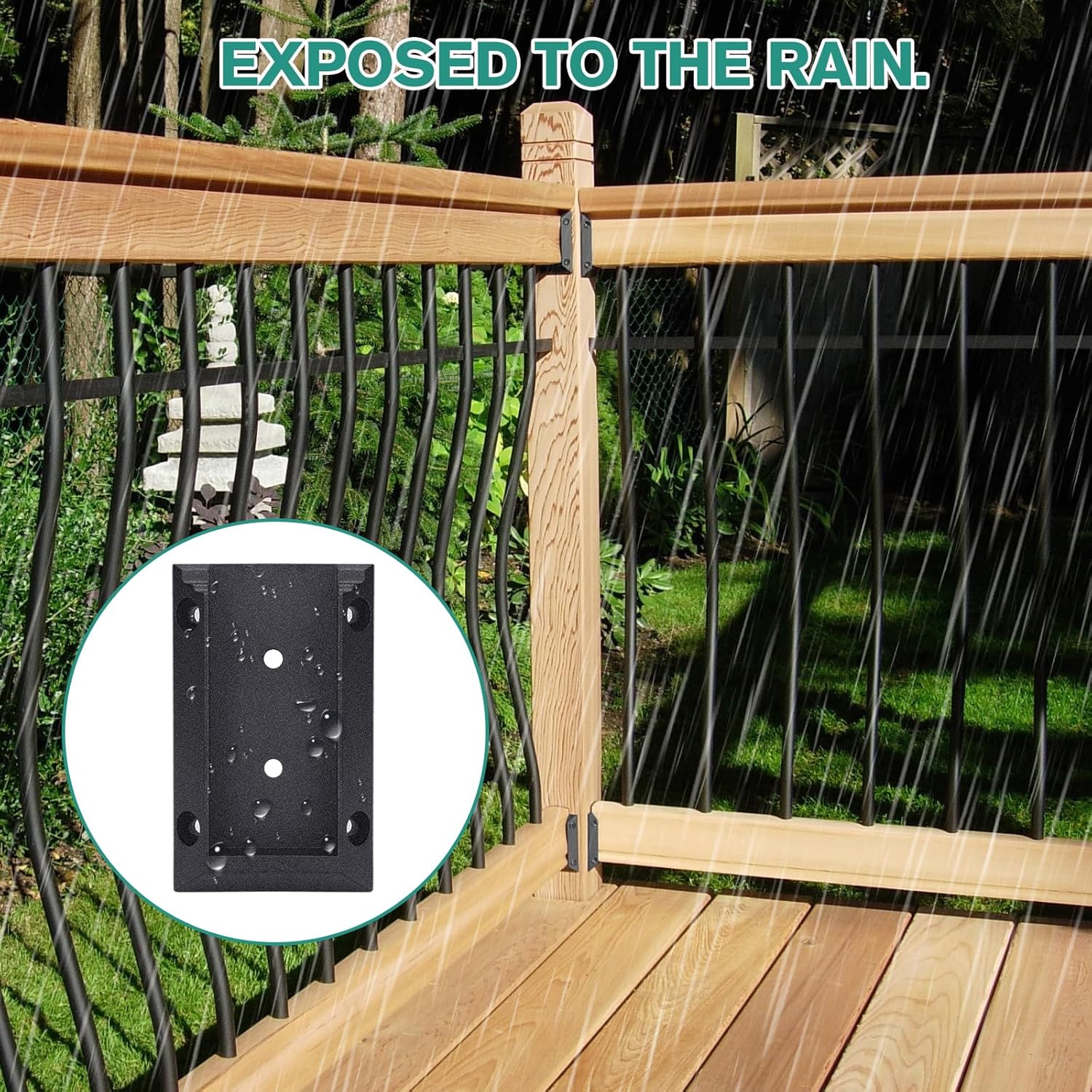 20pcs Deck Railing Brackets Connectors for 2x4 Railing Wood Post with 120pcs Wood Screws - Image 4