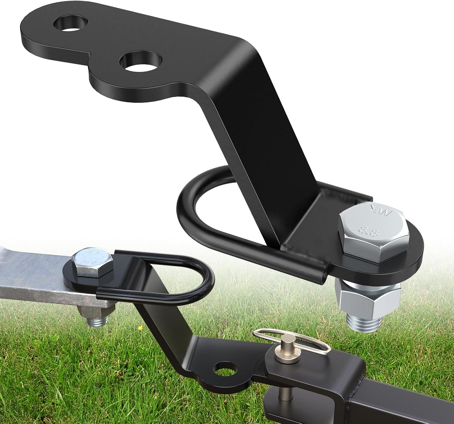 ATV/UTV Three-Way Hitch, Heavy Duty Universal ATV Hitch Attachments, 3000lbs Maximum Load - Image 1