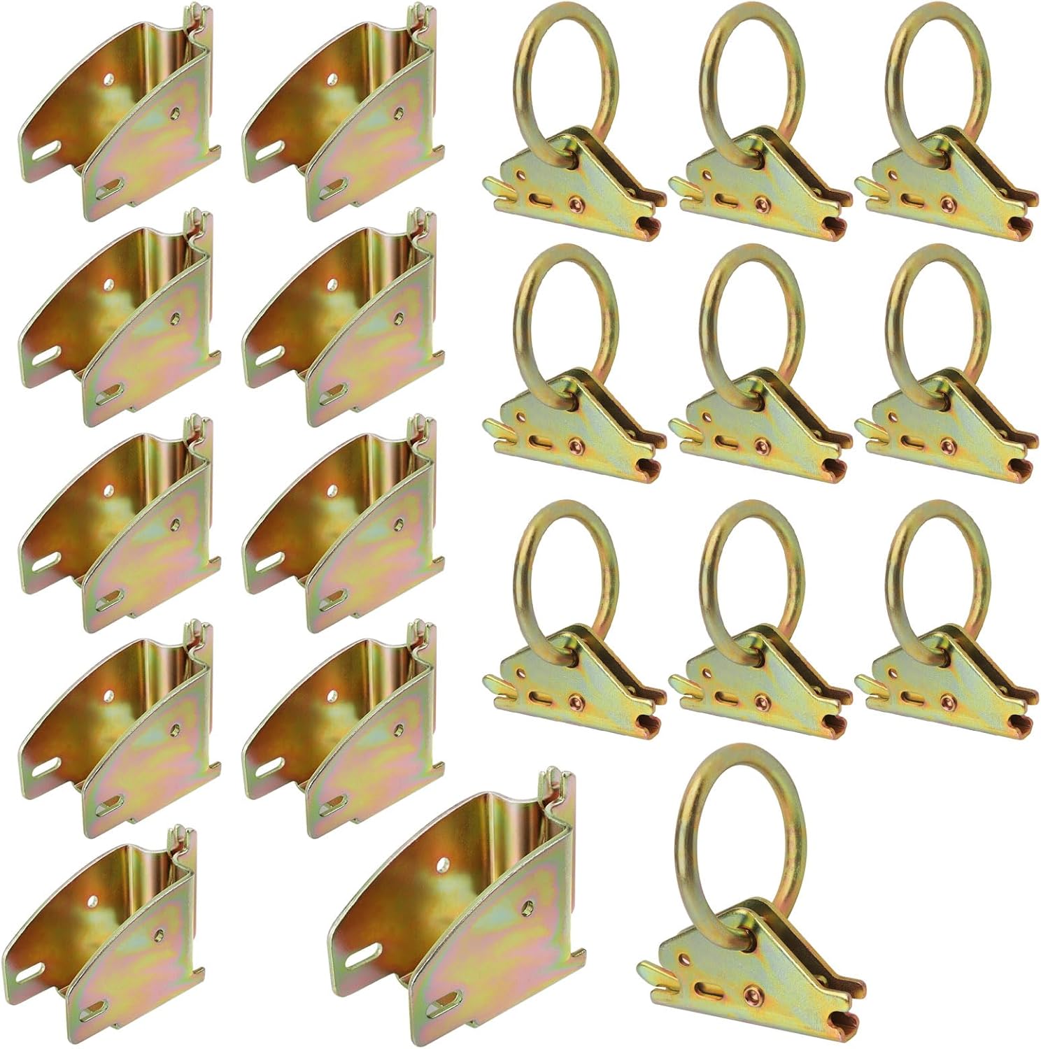 E-Track Wood Beam End Socket Accessories(10pcs) and E-Track O Ring Tie-Down Anchors(10pcs) - Image 1