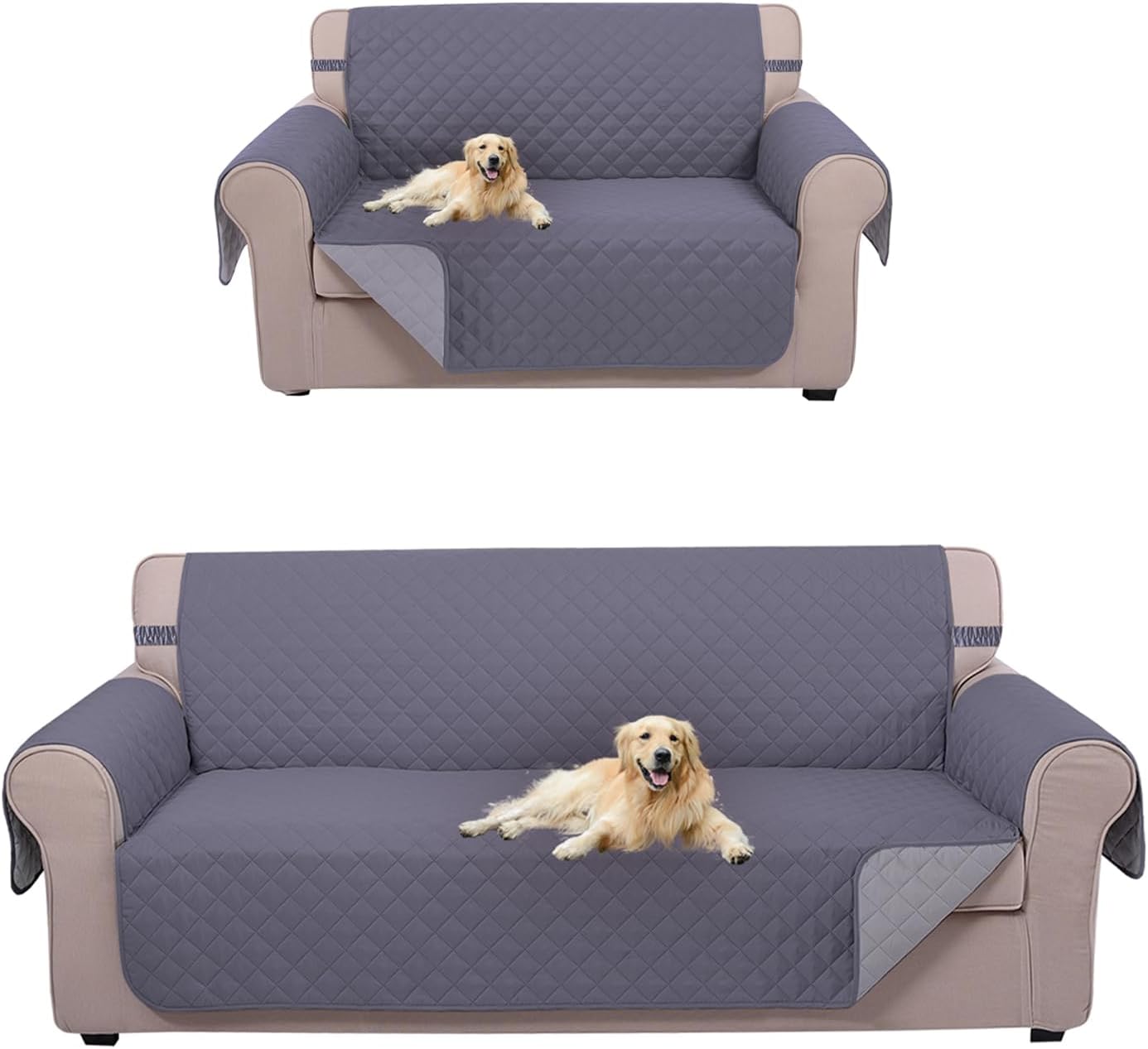 Reversible Sofa Cover Bundles with lovseat Cover - Image 1
