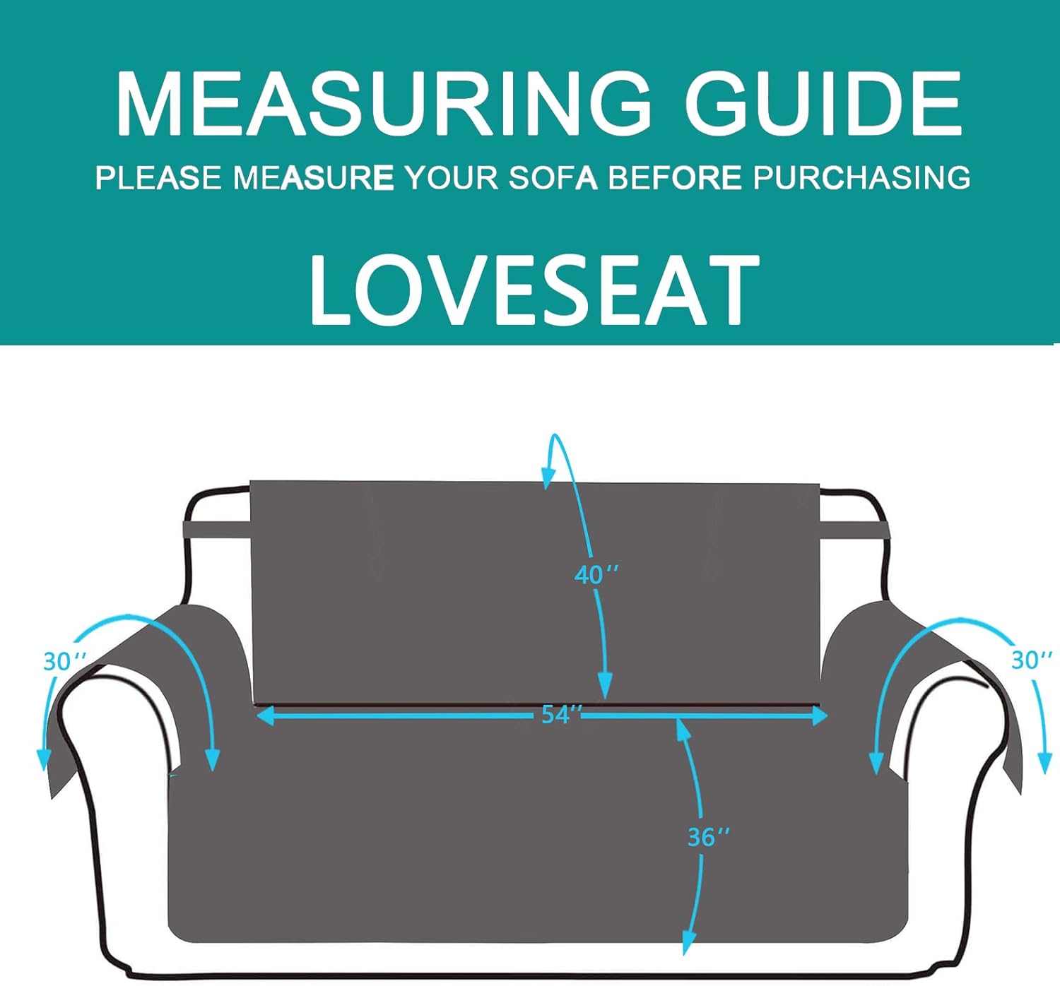 Reversible Sofa Cover Bundles with loveseat and Chair Size - Image 8