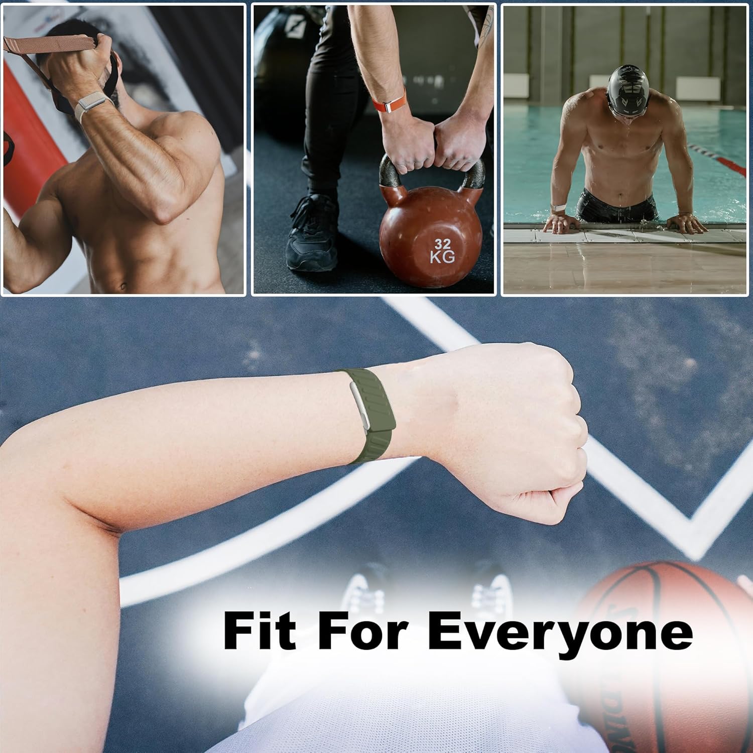 Multi-Pack Wrist Bands Compatible with Whoop 5.0, Peak, One & Life MG – Hydroknit Nylon, Sport Silicone, Premium Nylon – Replacement Straps with Hook, Clasp, Quick Link Slider - Image 7