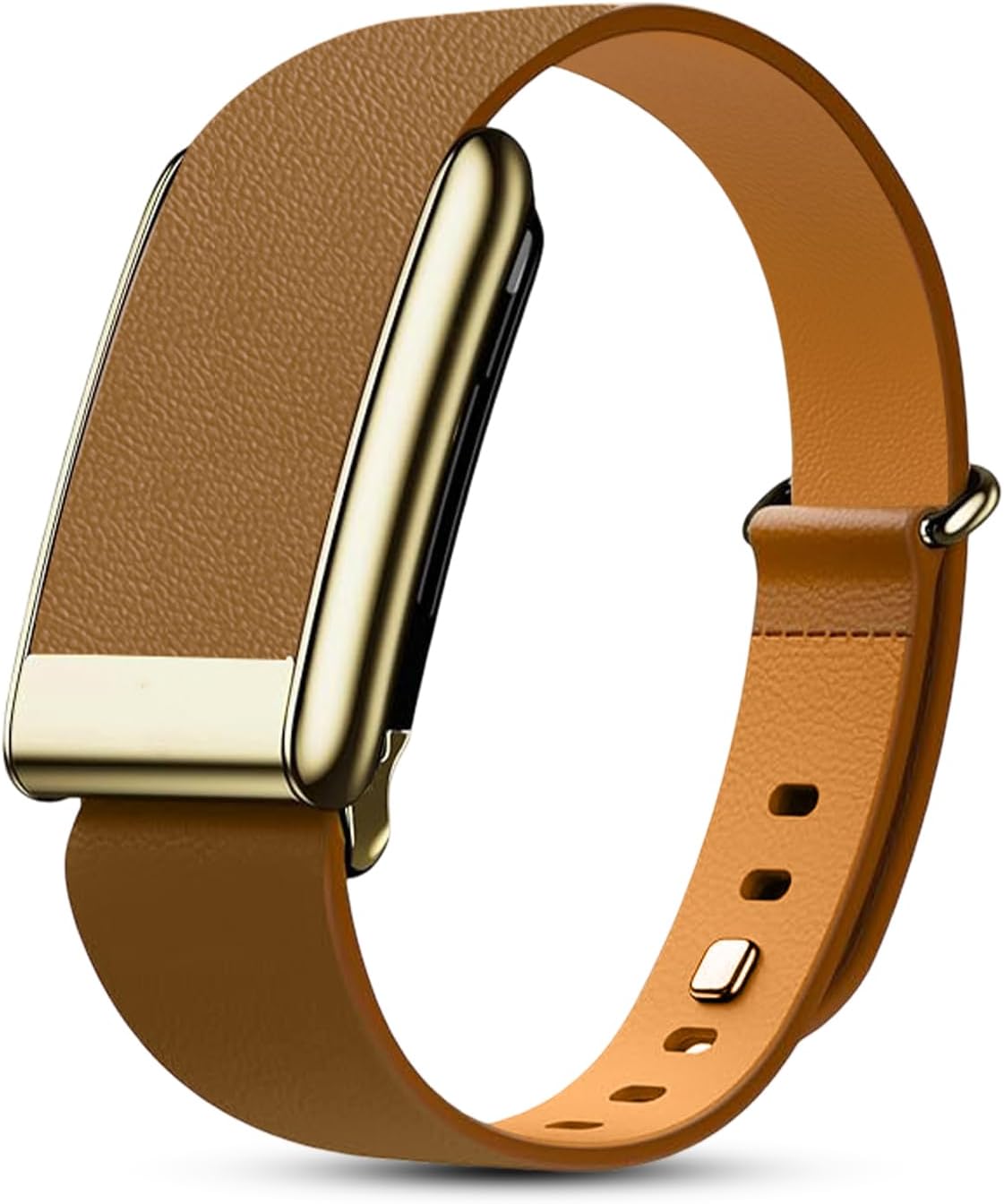 Luxe Tapered Leather Replacement Band Compatible with WHOOP 5.0, One, Peak, and Life Fitness Tracker – Durable & Comfortable | Not for Whoop Gen 4 - Image 1
