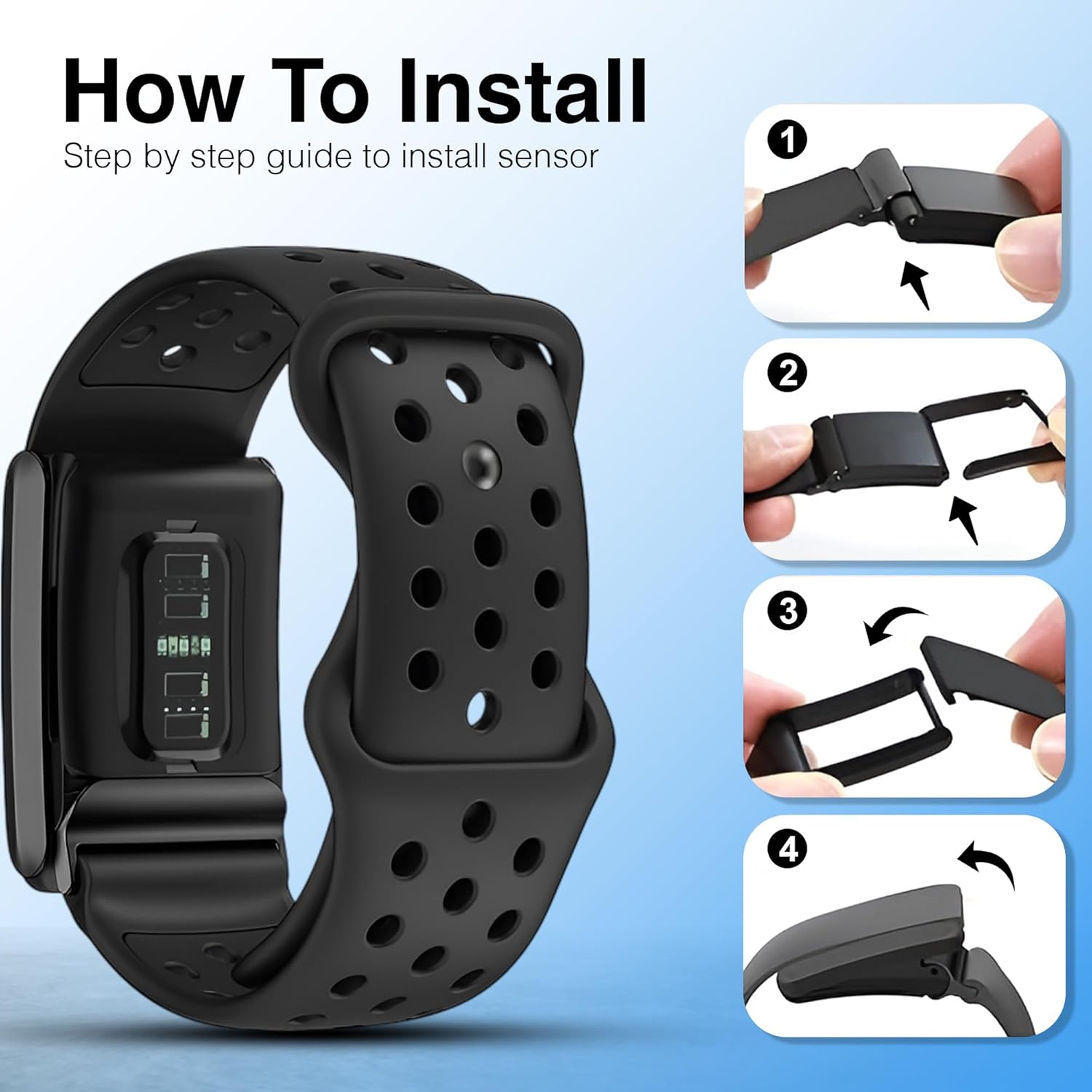 Silicone Replacement Band Compatible with WHOOP 4.0 – Adjtable Sport Strap for WHOOP Fitness Tracker – Breathable, Durable, Comfortable - Image 6