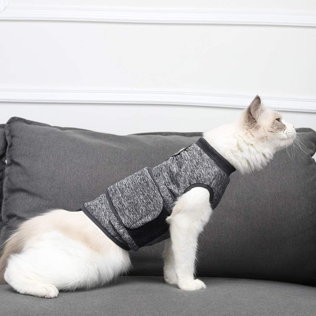 Cat Anxiety Jacket, Anxiety Vest for Cats, Cat Anti Anxiety Vest, Shirt for Cat, Cats Calming Wrap Vet Recommended Calming Solution Vest for Fireworks, Travel, Separation - Image 4