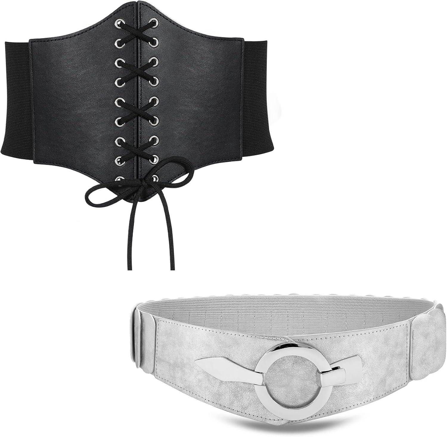 Corset Belt Bundel With Silver Belt for Cosplay - Image 1