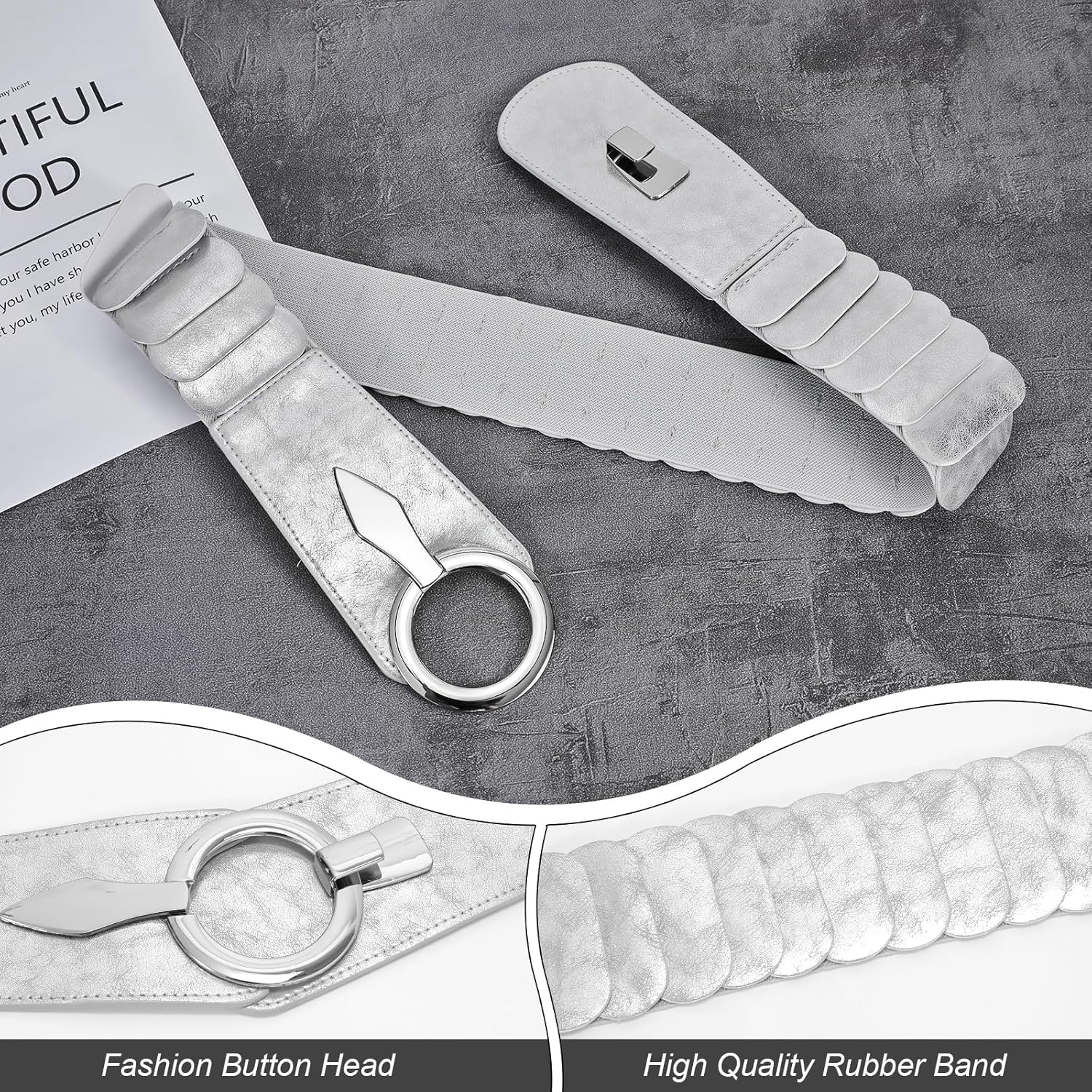 Corset Belt Bundel With Silver Belt for Cosplay - Image 4