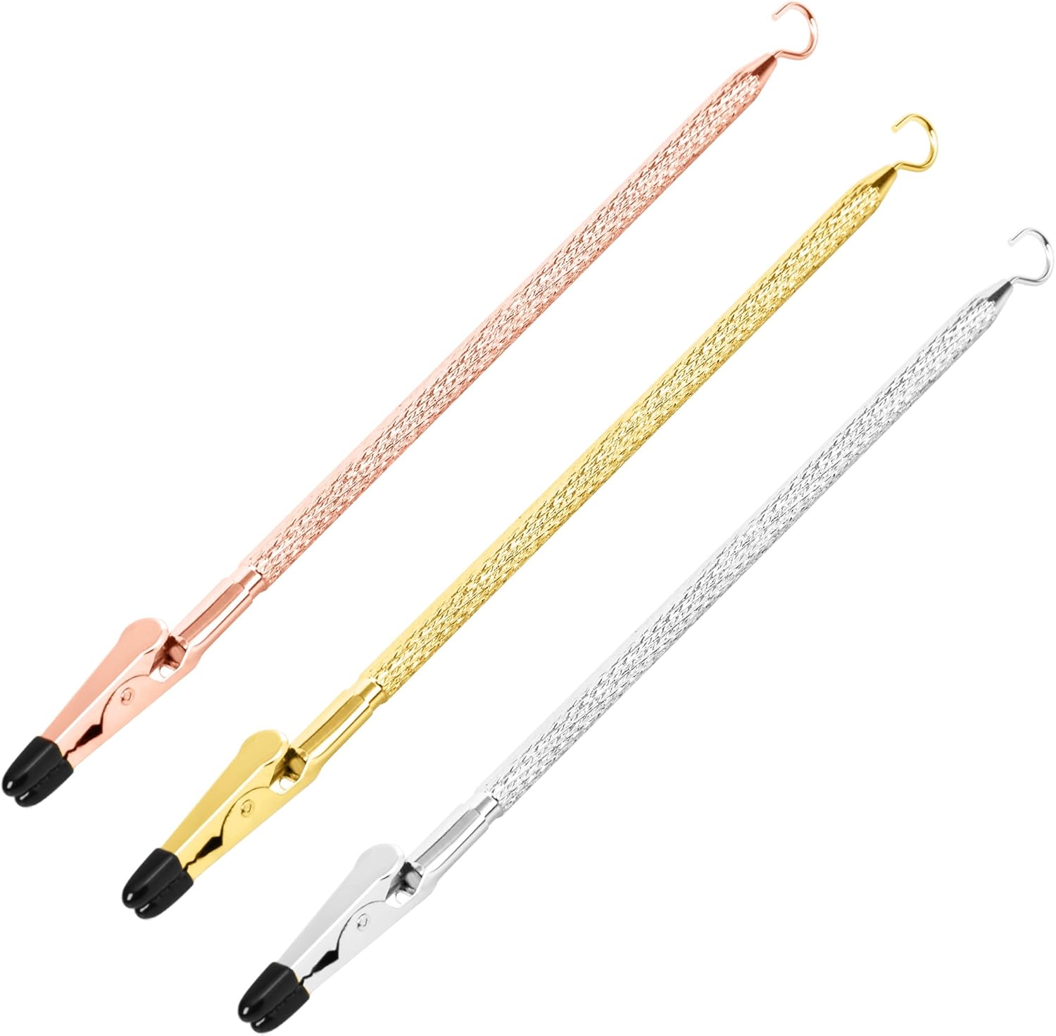 Bracelet Helper Tool with Hook - Fastener Helper Tool for Bracelet, Necklace, Jewelry, Watch - Rose, Gold, Silver, Bundle - Image 1
