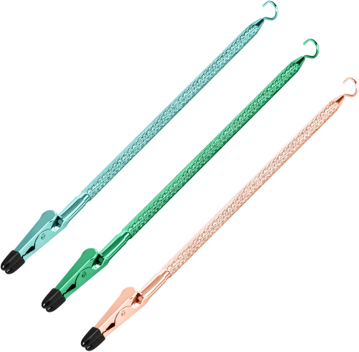 Bracelet Helper Tool with Hook - Fastener Helper Tool for Bracelet, Necklace, Jewelry, Watch - Teal, Emerald, Rose, Bundle - Image 1