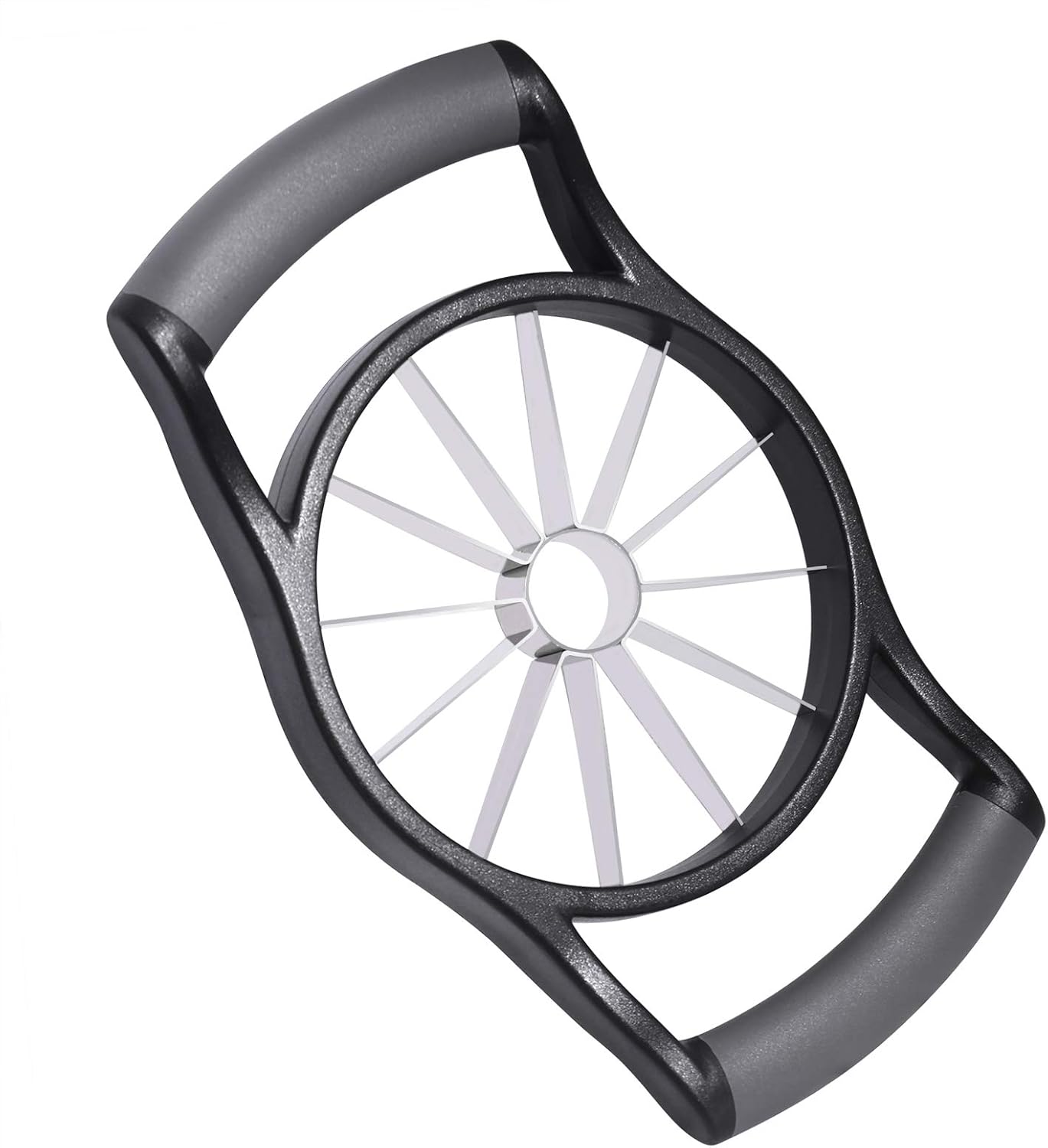 Apple Slicer, [Upgraded] 12-Slice Apple Slicer and Corer, Heavy Duty Stainless Steel Apple Cutter, Divider, Wedger with Ultra-Sharp Blade & Ergonomic Grip Handle for Pears and More - Image 1