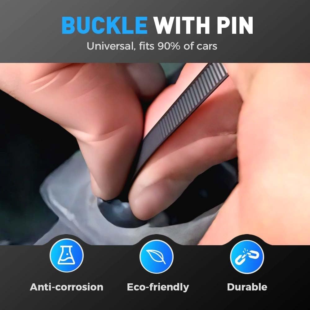 Nylon Universal Cable Tie Buckle,Zipper Clips Cable Tie Buckle Zip Tie,Self-Locking Nylon Zip Ties Holder,Multipurpose Plastic Cable Ties Buckles Tool for Car Daily Repair (50PCS) - Image 3