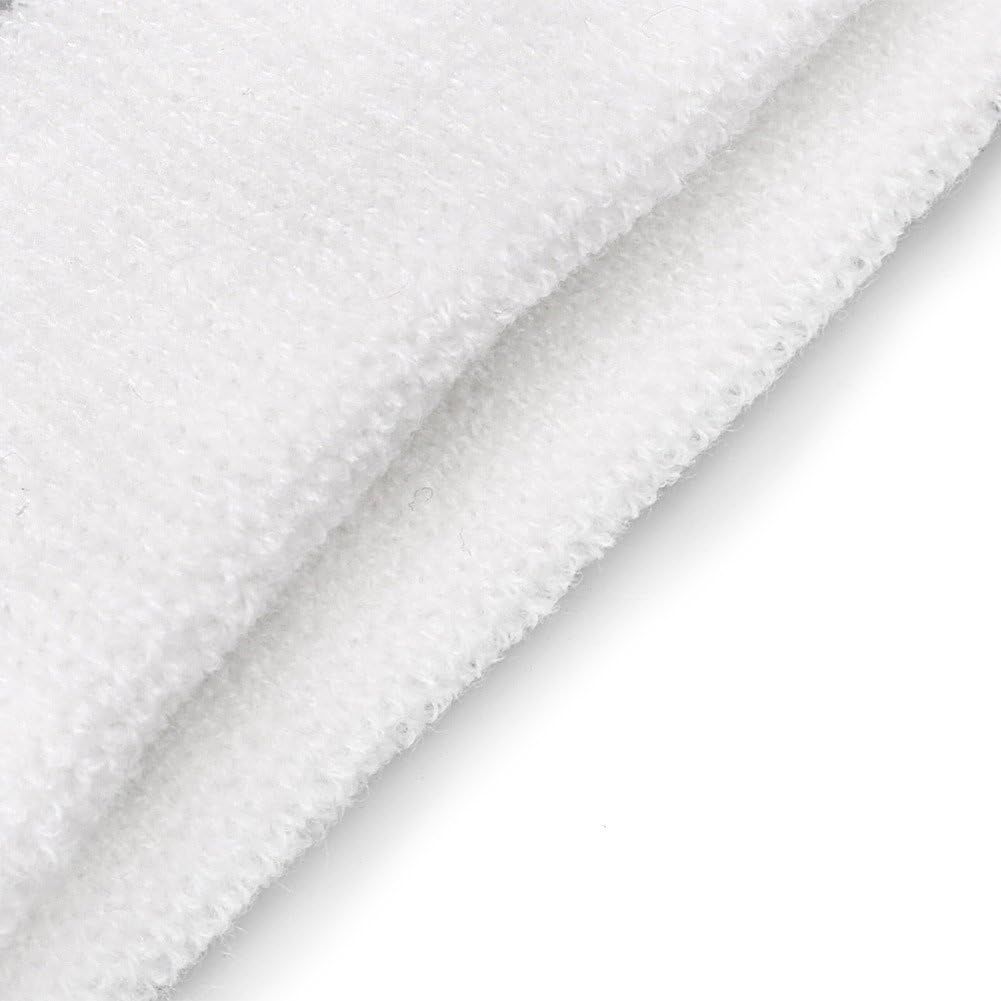 10 PCS White Unisex Sports Sweatband Headband Sweat Absorbing Terry Cloth Bands - Image 4