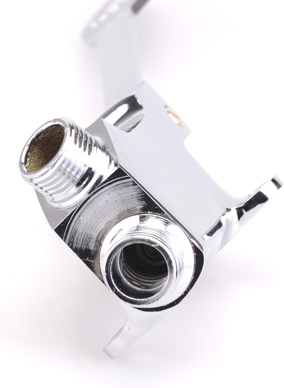 Single Foot Pedal Water Valve Copper Bathroom Faucet for Basin Water Tap Floor Mount Single Pedal Valve Silver - Image 2