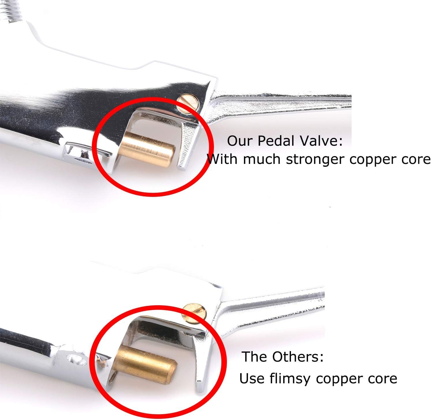 Single Foot Pedal Water Valve Copper Bathroom Faucet for Basin Water Tap Floor Mount Single Pedal Valve Silver - Image 6