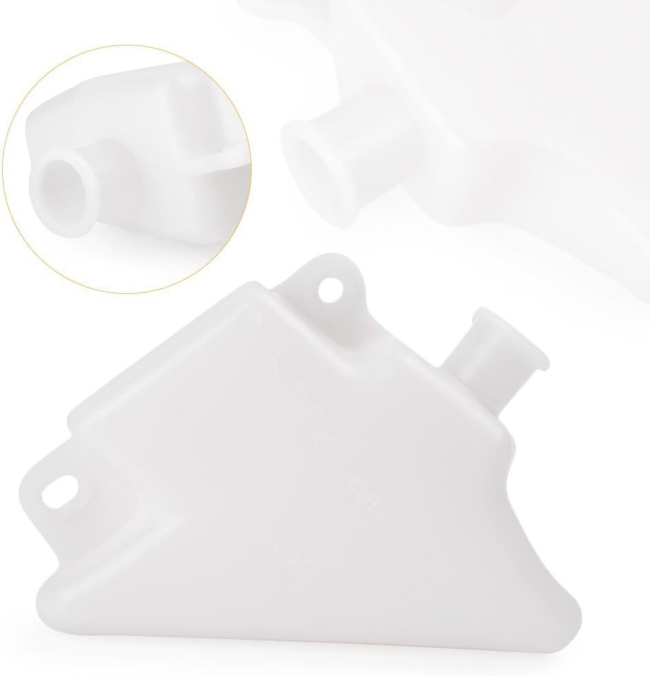 Motorcycle Radiator Water Coolant Reservoir Overflow Tank Replacement Compatible for Yamaha YZF-R1 2007-2008 White - Image 8