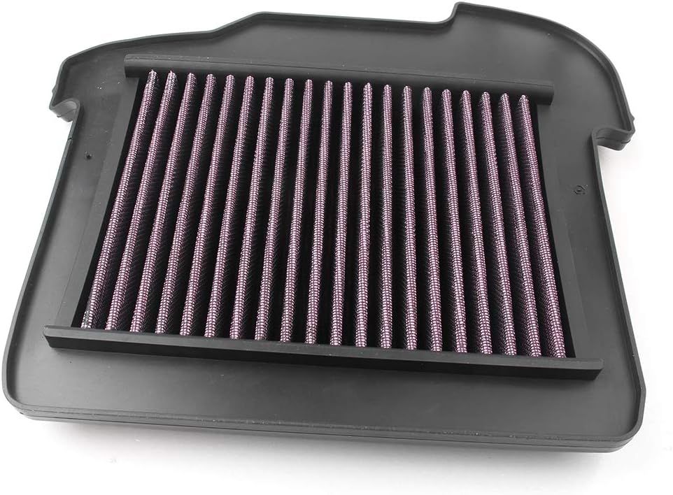 Motorcycle Air Cleaner Filter Element Assembly Replacement Compatible Fits for Yamaha FJ09 2015-2017 FZ09 2014-2017 Black Red - Image 1