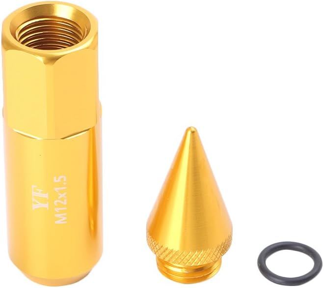 20Pcs Gold M12X1.5 60mm Extended Tuner Cap Spike Lug Nuts Set Compatible for Honda Acura Toyota Scion Subaru - Image 7