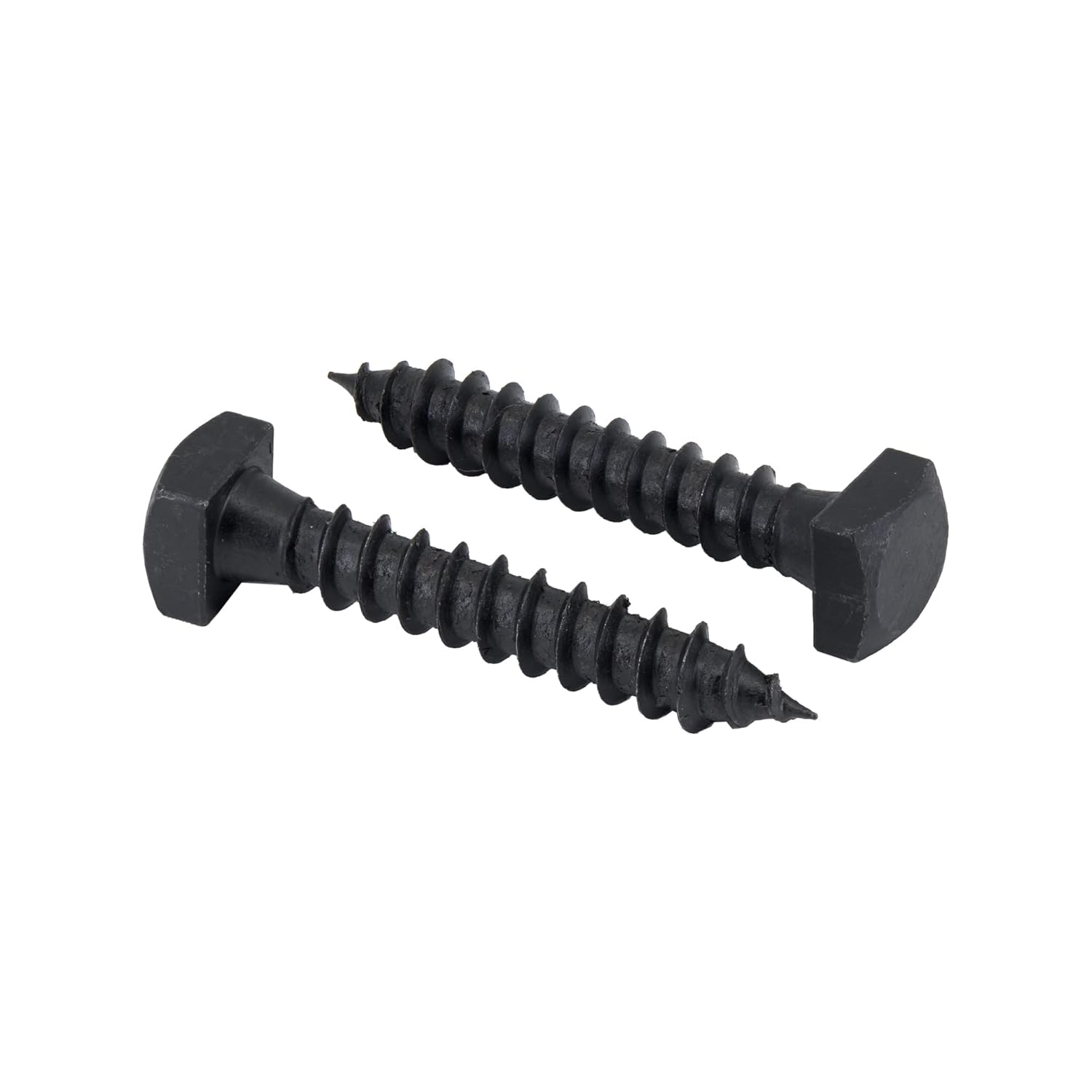 Rustic Square Lag Screws, Ruspert Weatherproof Coating, Black Exterior Lag Bolts, 1/4 x 1 1/2-Inch, (Pack of 25) - Image 1