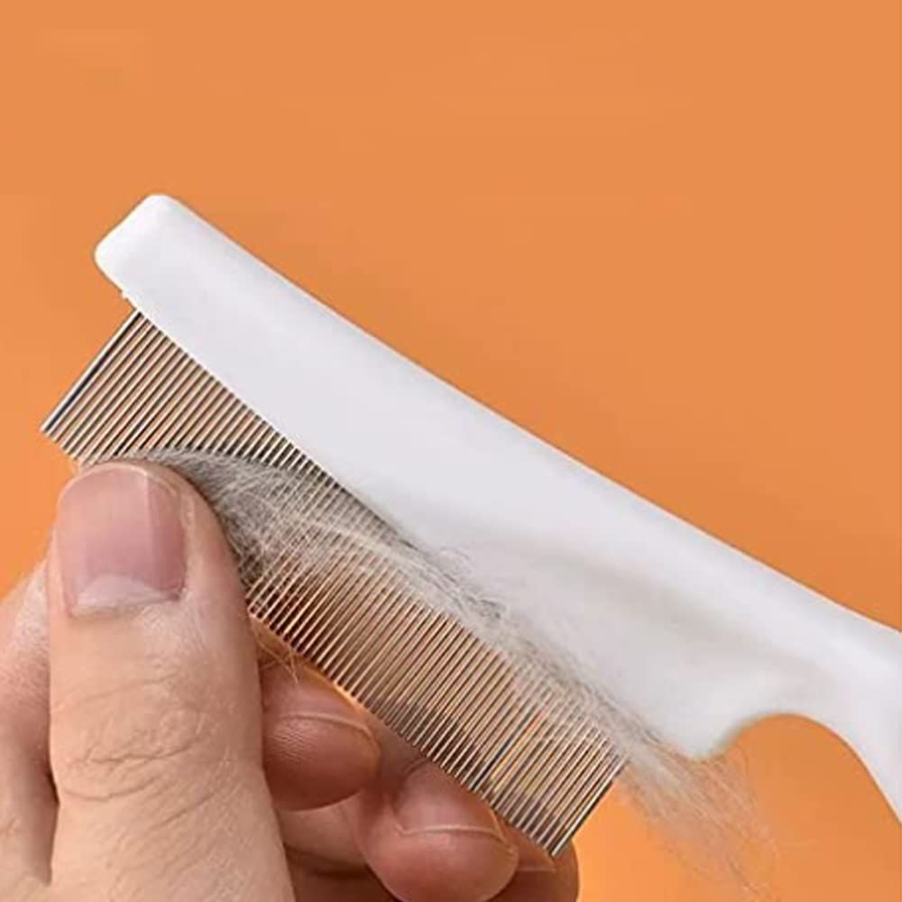 Multifunctional Pet Hair Comb, 2023 New Magic Pet Comb Dog Combs for Grooming, Stain Tear Removal Comb Stainless Steel Fine-Tooth Grooming Massage Comb for Dog Cat (1 Pair, Blue) - Image 5