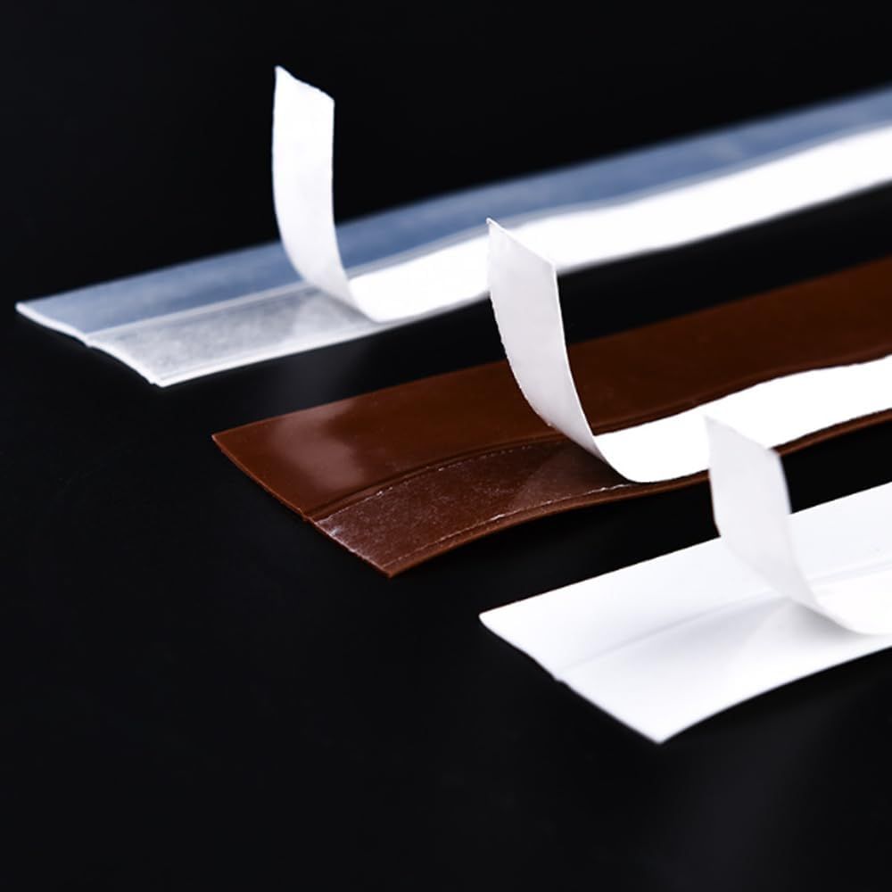 Weather Stripping Door Seal Strip, Door Weather Stripping Seal Strip Sealing Tape for Doors Windows Shower (25mm, Transparent) - Image 5