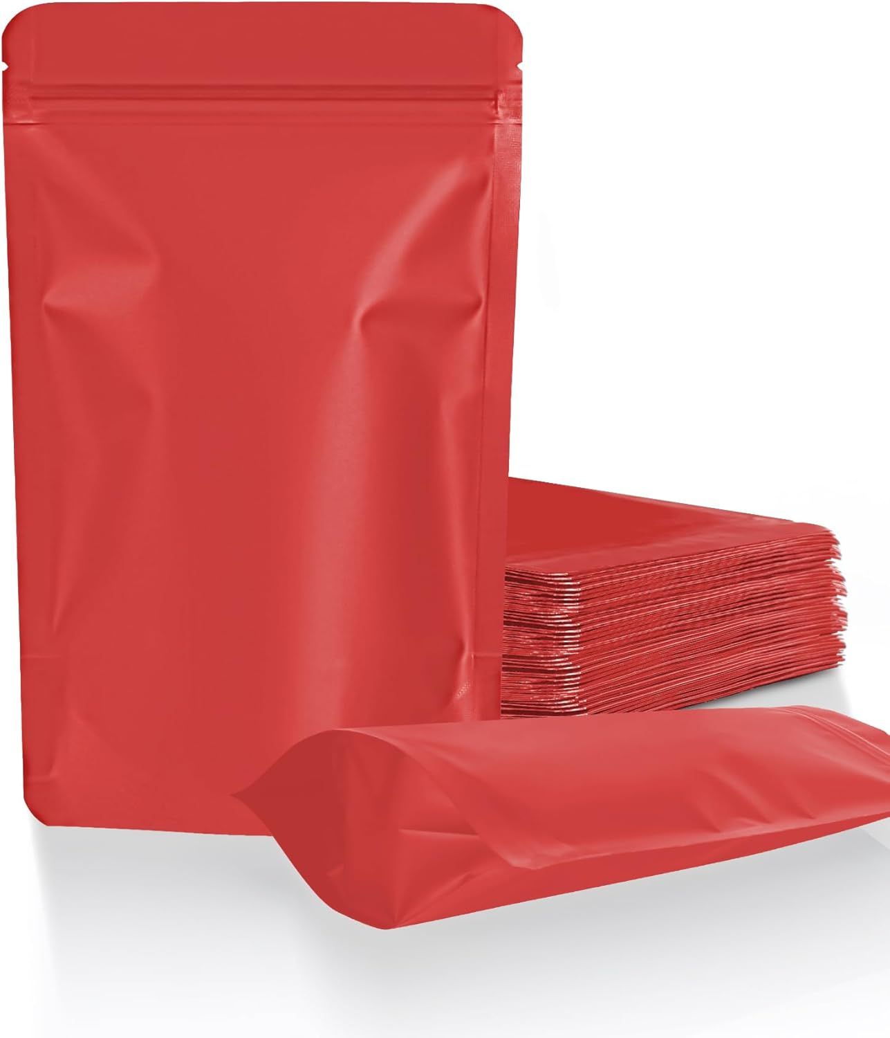 100 Pack Resealable Stand Up Bags,7.9