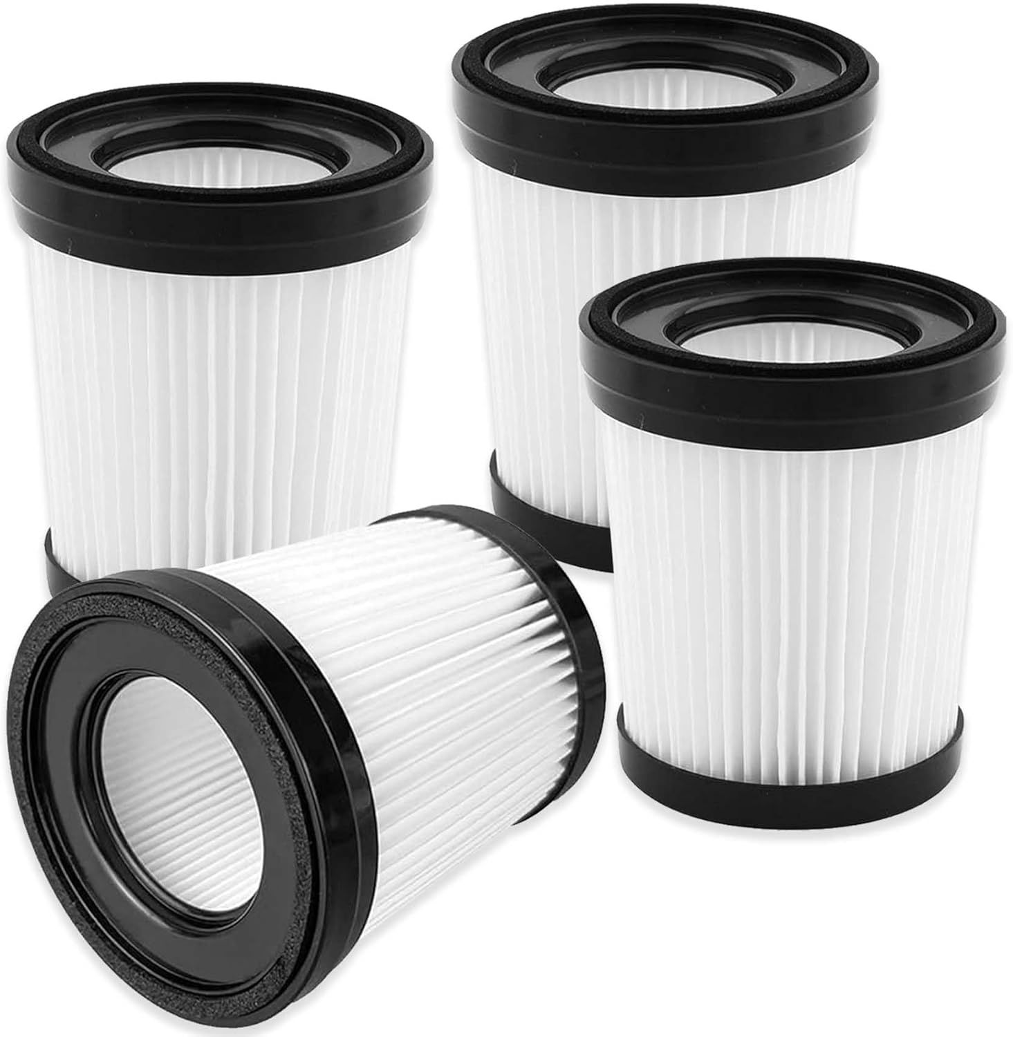 Vacuum Filter Replacement Compatible with Fabuletta FSV001/FSV101,Girnoor G160/G165, Lubluelu 202, Oraimo OSV-102, VacLife VL732 Stick Vacuum Cleaners - 4 Pack - Image 1
