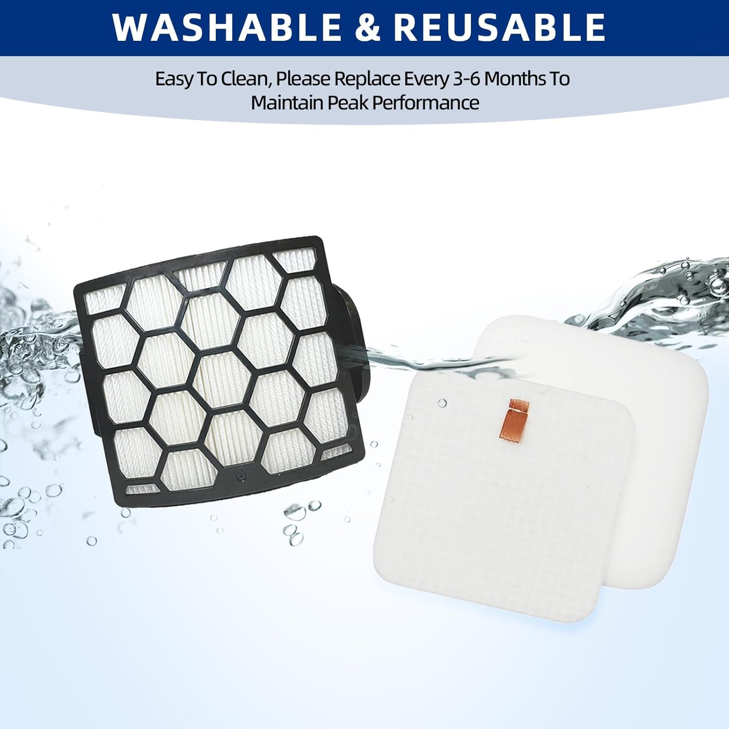 LA802 LA702 LA502 Filters Compatiable With Shark LA700, LA322,LA301,LA300, LA455, LA360 Rotator Lift-Away ADV DuoClean PowerFins Upright Vacuum - Part#XHF320 & XFFK320 - Image 6