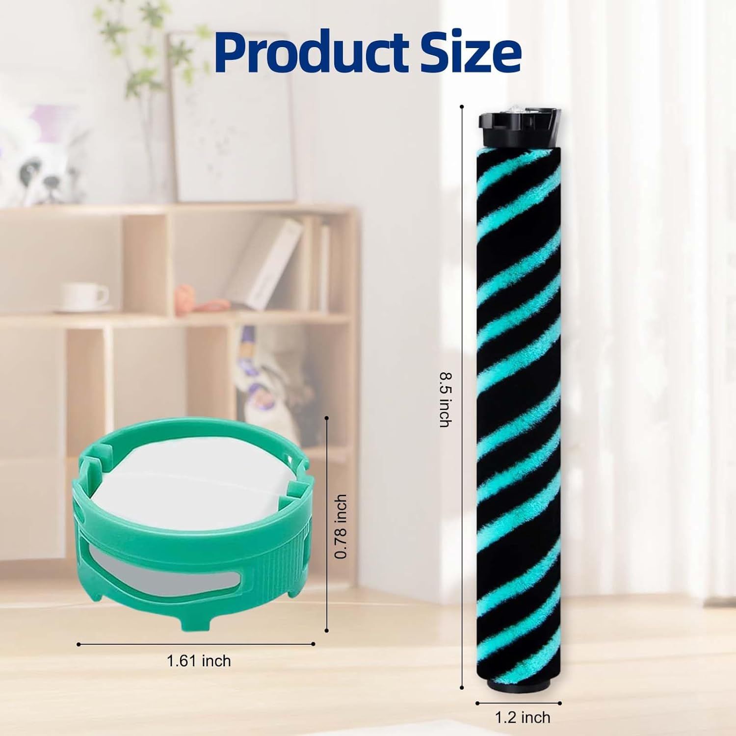 IP1251 IP3251 Vacuum Brush Replacement for Shark IP1250 IP1251C IP1255QCP IP3251C IP3252 IP3150 IP3253 PowerDetect Cordless Vacuum Cleaner, 2 Pack Brushrolls for All Floors - Image 2