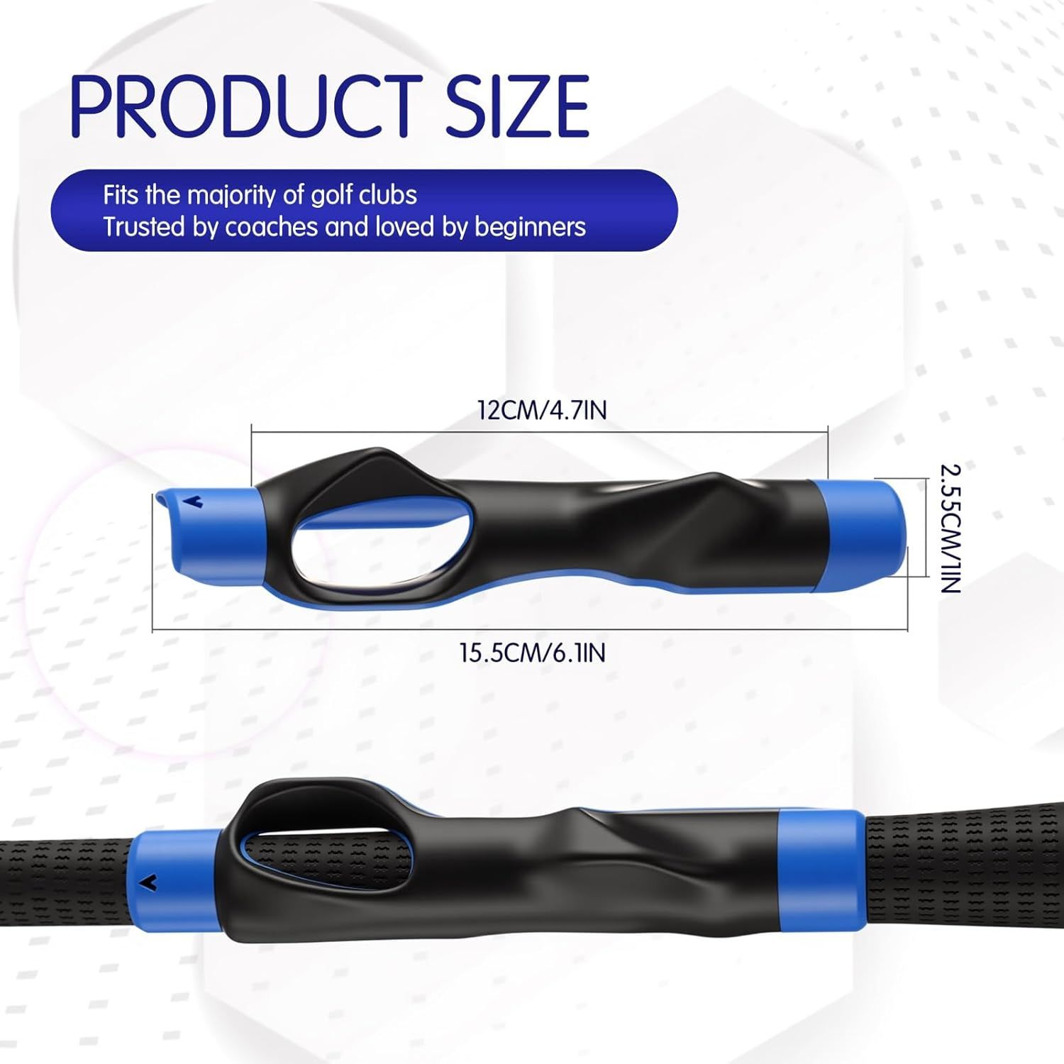 4 Pcs Golf Grip Trainer, Golf Training Aid Swing Trainers Club Grips Accessories for Golfer Enhance Strength Hand Position and Swing Technique, Unique Gift for Golfing Enthusiasts - Image 2