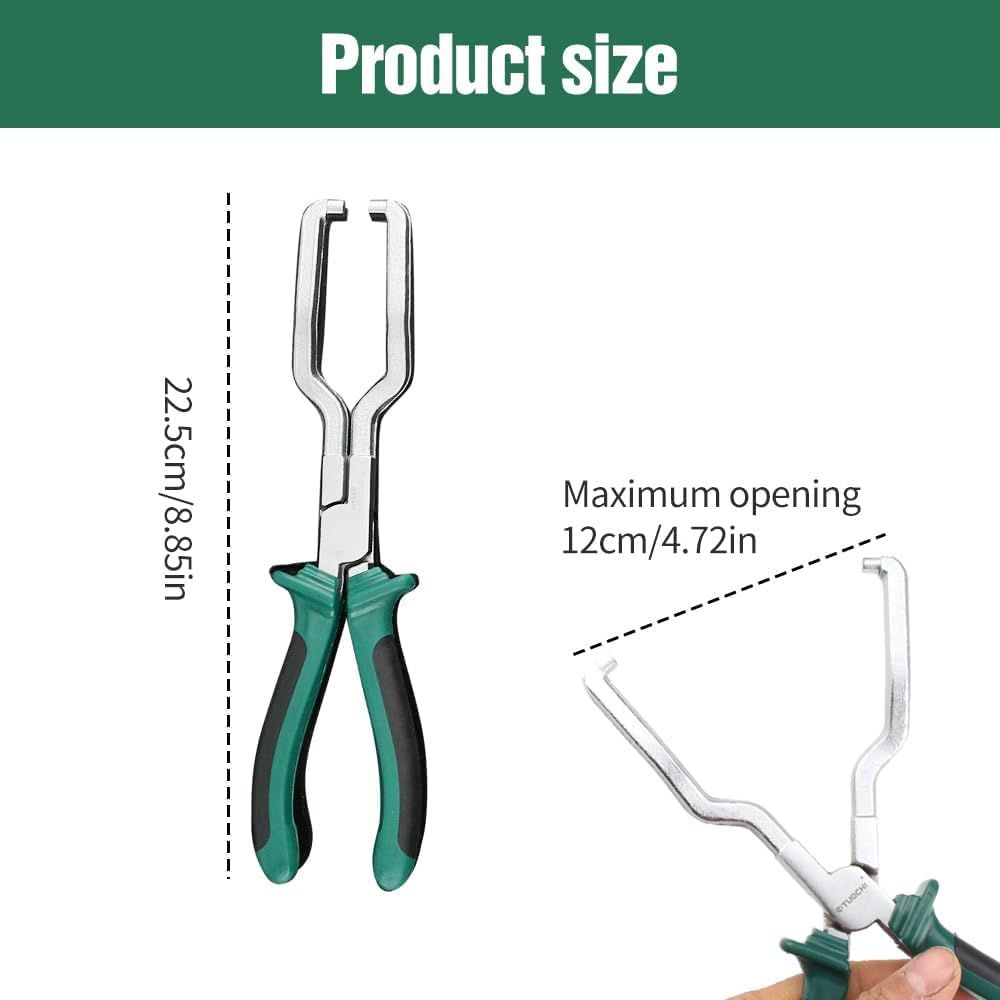 Electrical Disconnect Pliers, Fuel Line Pliers Automotive Electrical Connector Disconnect Pliers, Long Spark Plug Removal Pliers Car Fuel Feed Pipe Plier Universal Pipe Clip Repair Tool(1) - Image 2