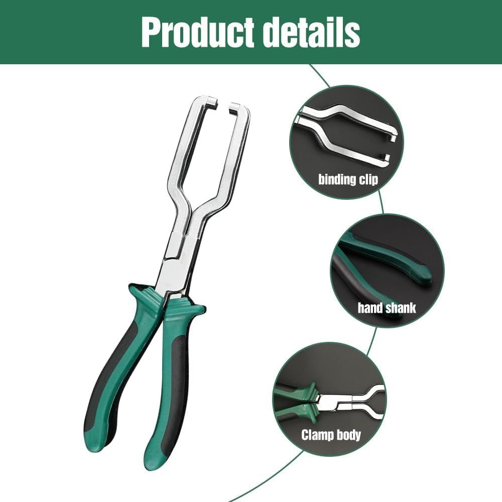 Electrical Disconnect Pliers, Fuel Line Pliers Automotive Electrical Connector Disconnect Pliers, Long Spark Plug Removal Pliers Car Fuel Feed Pipe Plier Universal Pipe Clip Repair Tool(1) - Image 3