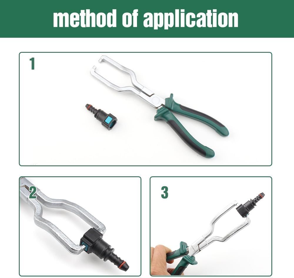 Electrical Disconnect Pliers, Fuel Line Pliers Automotive Electrical Connector Disconnect Pliers, Long Spark Plug Removal Pliers Car Fuel Feed Pipe Plier Universal Pipe Clip Repair Tool(1) - Image 4