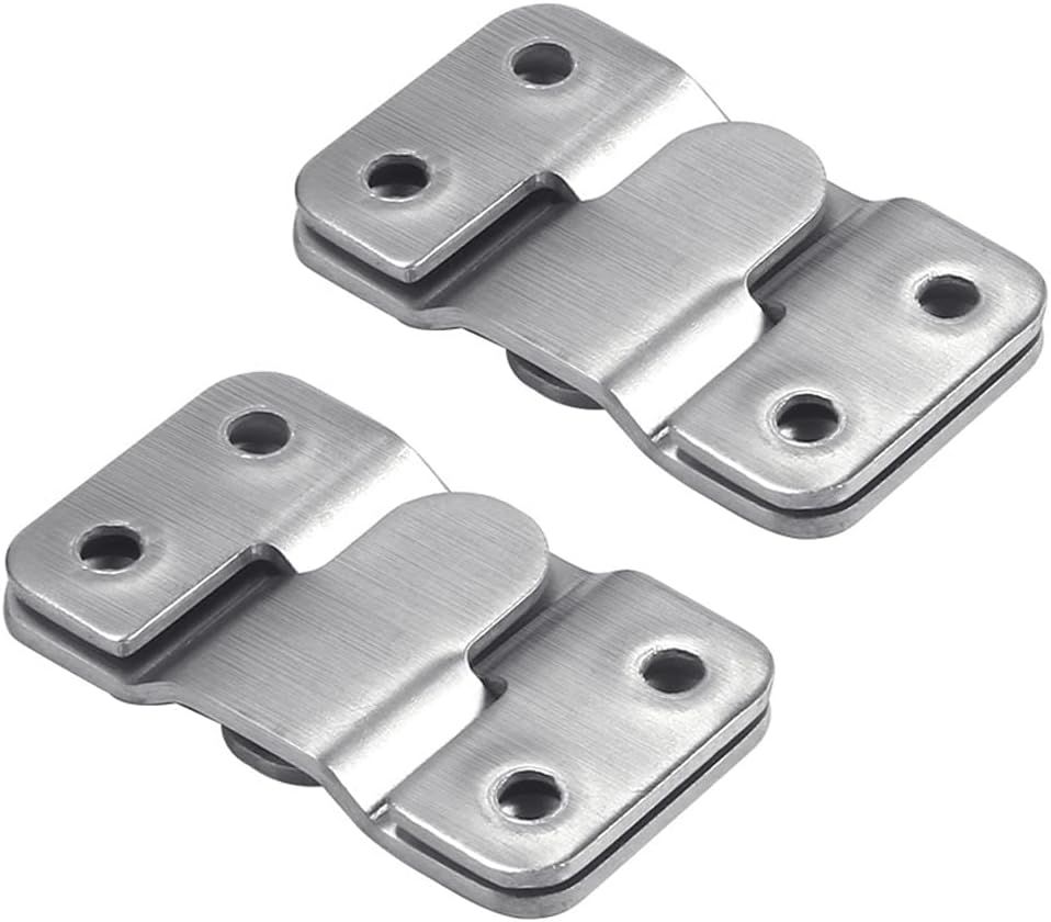 Stainless Steel Interlock Hanging Buckle, Heavy Duty Flush Mount Bracket Interlocking Furniture Connector, Z-Shaped Clip Wall Mount Hardware for Display Art Gallery Furniture Photo (2pairs Large) - Image 1