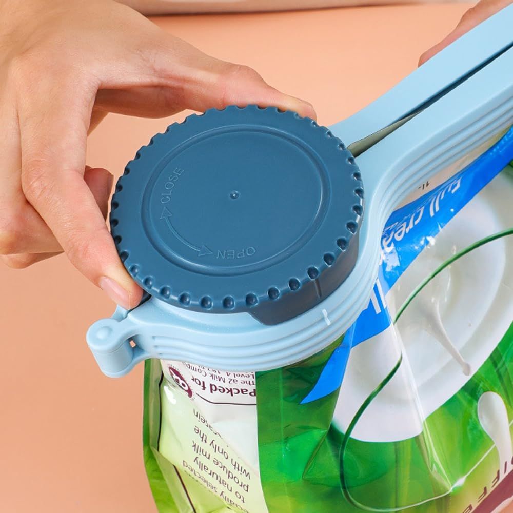 Bag Clip with Pour Spout, Food Bag Sealing Clip, Reusable Plastic Cap Sealer (4) - Image 6