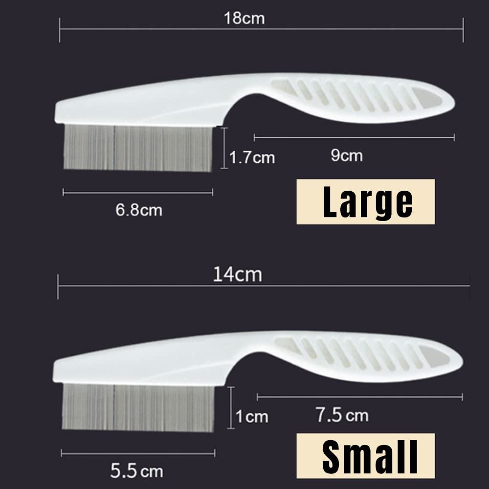 Multifunctional Pet Hair Comb, 2023 New Magic Pet Comb Dog Combs for Grooming, Stain Tear Removal Comb Stainless Steel Fine-Tooth Grooming Massage Comb for Dog Cat (1 Pair, Green) - Image 2