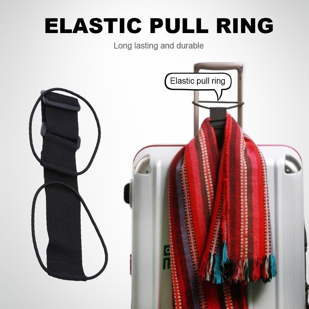 Multi Use Strong Adjustable Luggage Connector Straps, 2026 New Flexible and Adjustable Elastic Fastening Belt for Luggage Strap, Add a Bag Easy to Travel Suitcase (Black 2Pcs) - Image 6