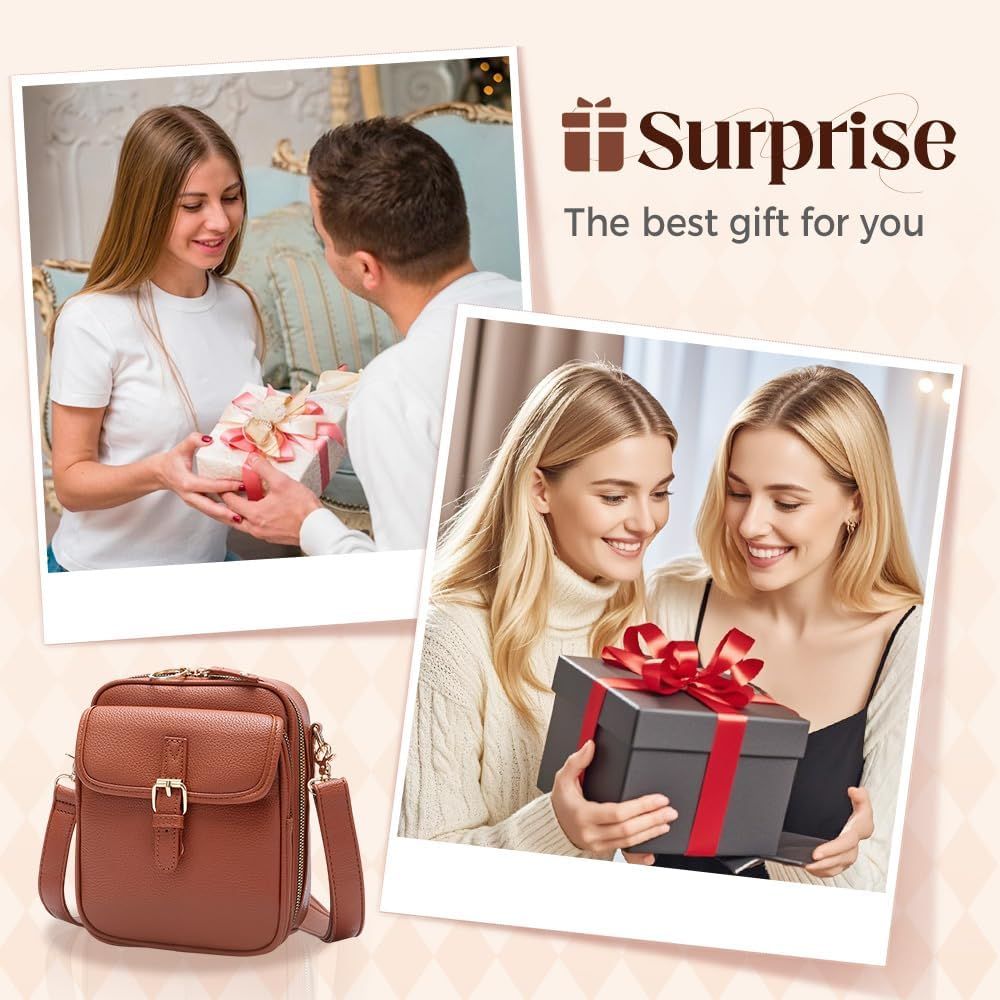 Vintage Large Capacity Messenger Bag, 2026 New Double Layer Large Capacity Messenger Bag Crossbody Leather Bag for Women - Image 8