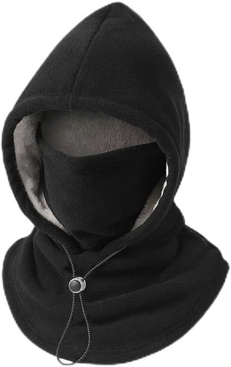 Windproof Winter Mask Hat, 2026 New Winter Balaclava Ski Thermal Fleece Hoodie Mask Neck Cover Warm Sports Cap Men Women - Image 1
