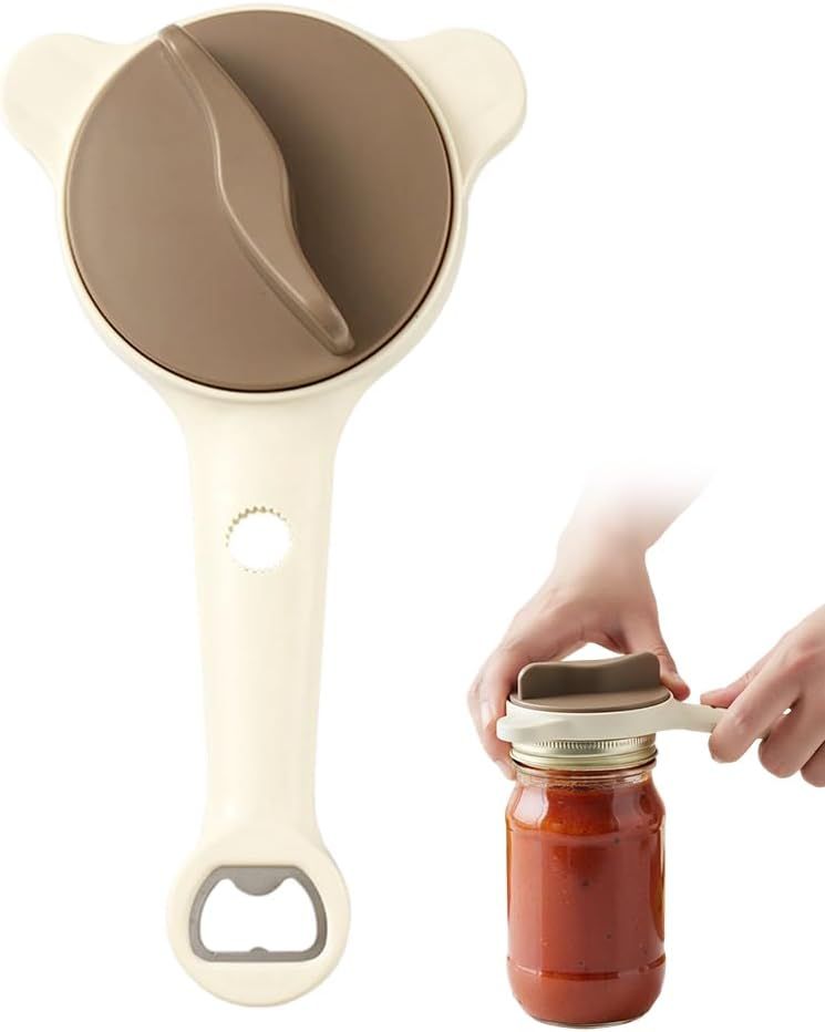 4-in-1 Jar Opener, 2026 New Adjustable Stainless Steel Jar & Bottle Opener Lid Remover for Weak Hands & Seniors, Can Opener with Ergonomic Handle, Friendly Kitchen Gadget (1) - Image 1