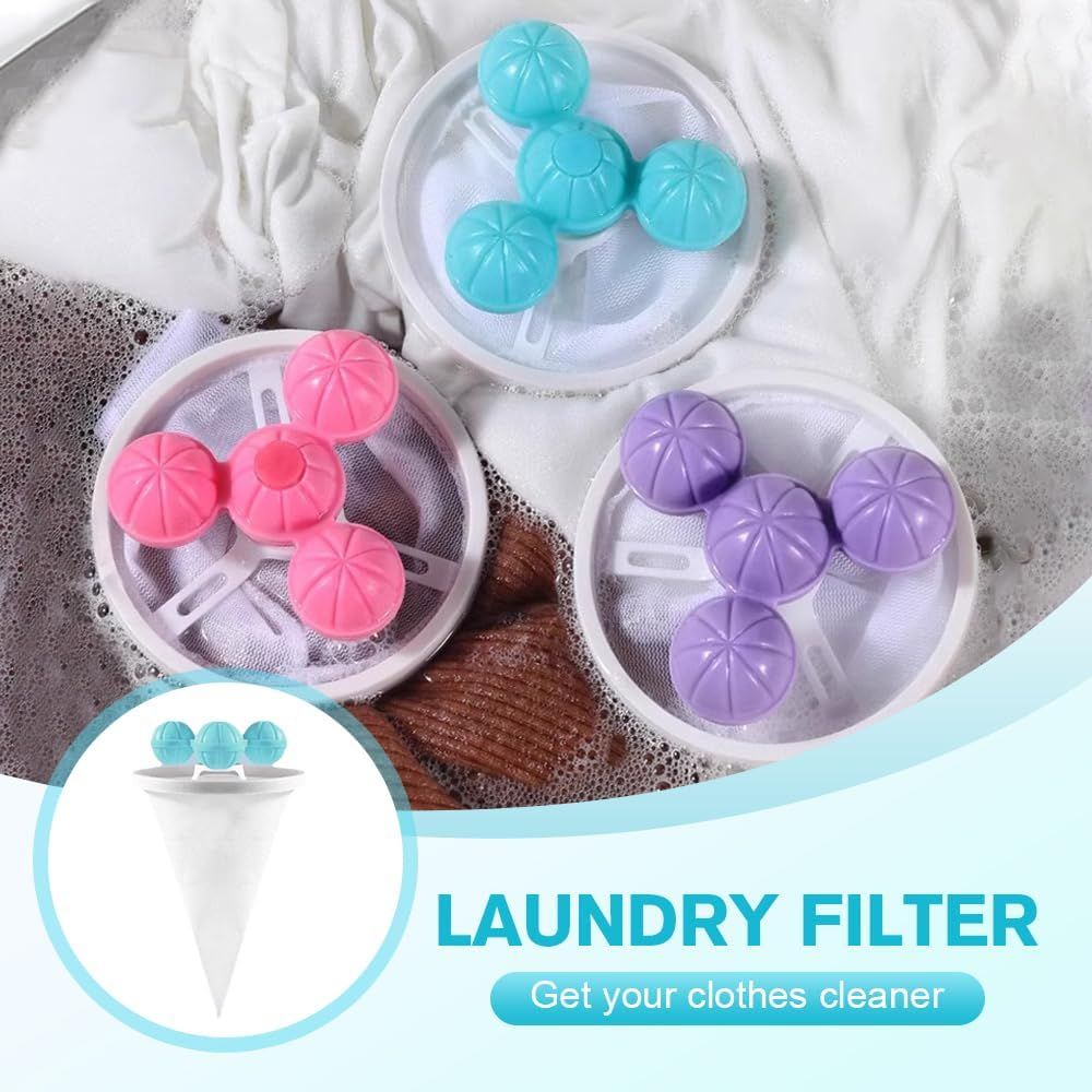 Floating Hair Filtering Mesh Removal, 2026 Upgrade Pet Hair Remover Laundry Reusable Lint Catcher for Washing Machine Hair Catcher Wool Device, Pet Hair (3, Mix) - Image 7