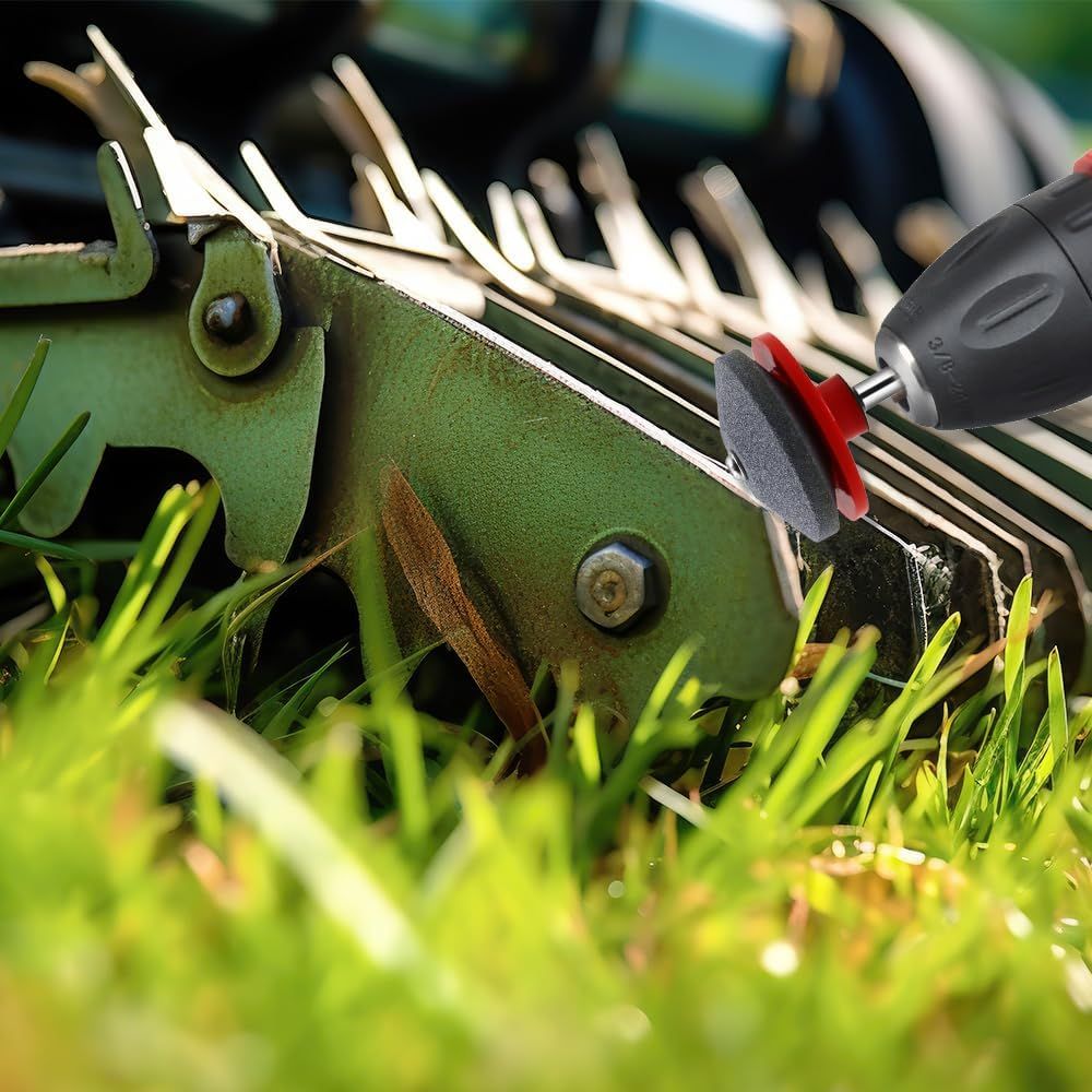 Lawnmower Dull Blade Sharpener, 2024 New Lawn Blade Sharpener Universal Blade Sharpeners Rotary Lawn Mower Sharpener (Black 3 PCS) - Image 6