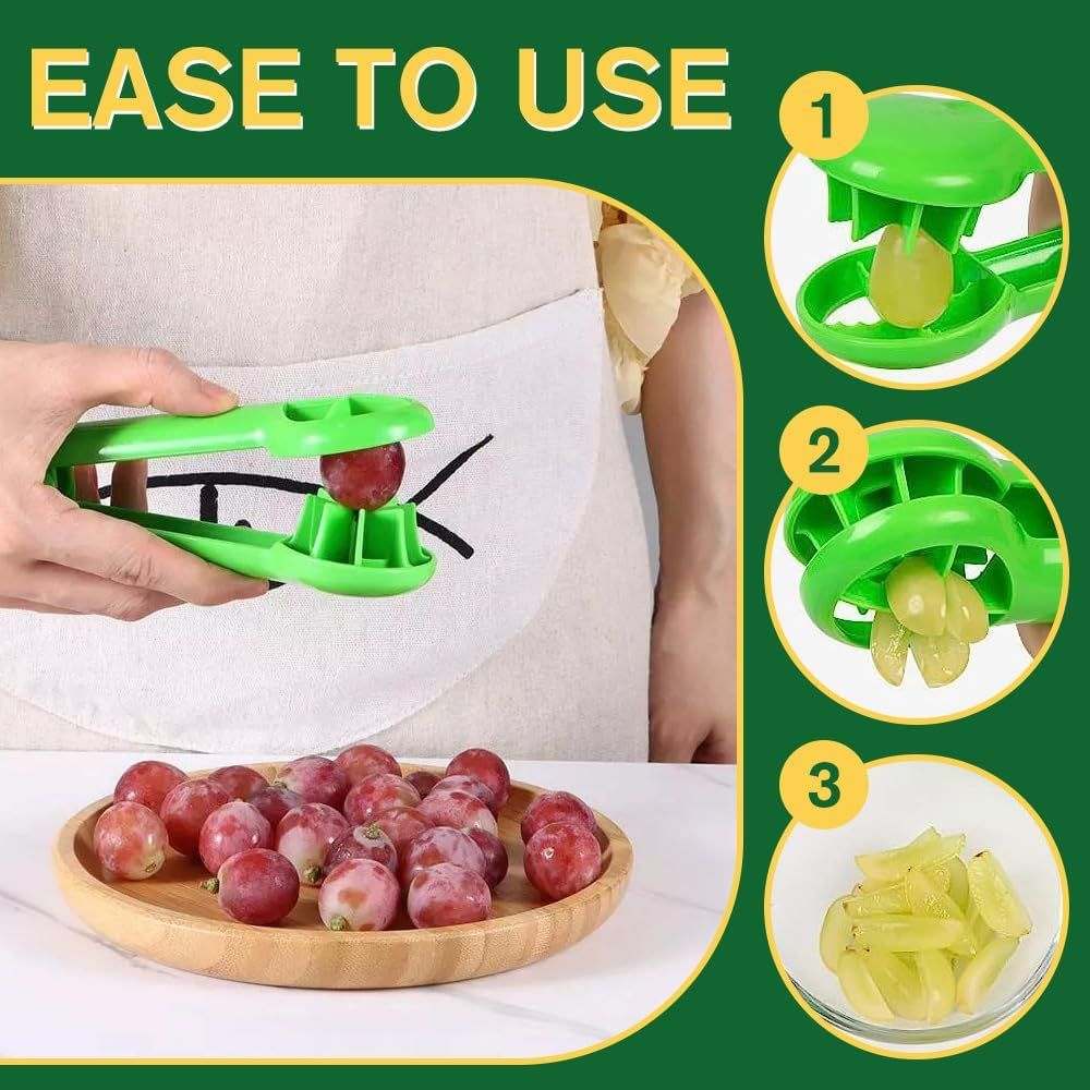 Cherry Tomato Strawberry Slicer, 2024 New Grape Cutter Grape Slicer for Toddlers, Grape Cutter Quarter Fruit Slicer tool for Vegetable Fruit Salad Cake Decoration (Red) - Image 4