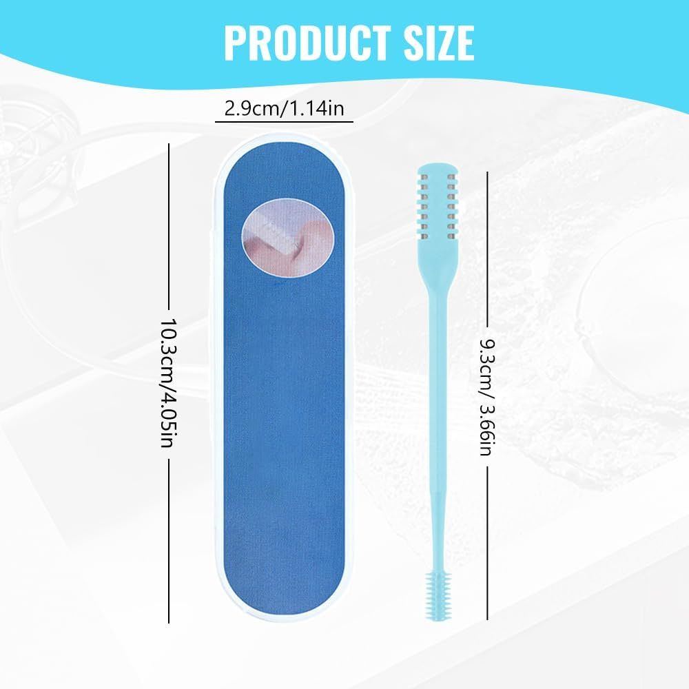 Nasal Hair Cutter, 2024 New Double Sided Nose Hair Knife Manual Nose Trimmer, 360 Rotating Nasal Razor Cutter with Ear Picker for Women and Men (Pink 3Pcs) - Image 4
