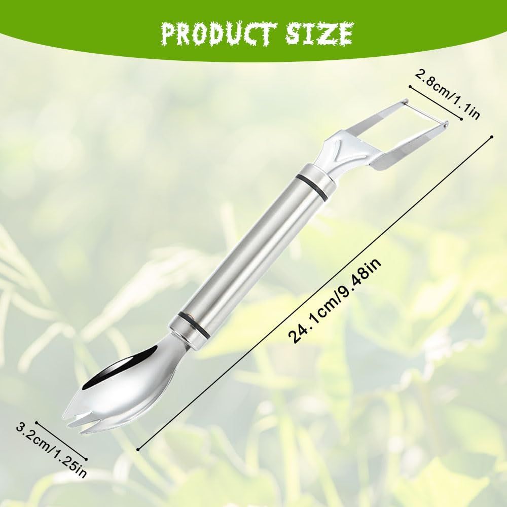 2-in-1 Stainless Steel Fruit Cutter Watermelon Cutter, Watermelon Slicer Cutter Summer Watermelon Cutting Artifact for Kitchen DIY (1) - Image 3